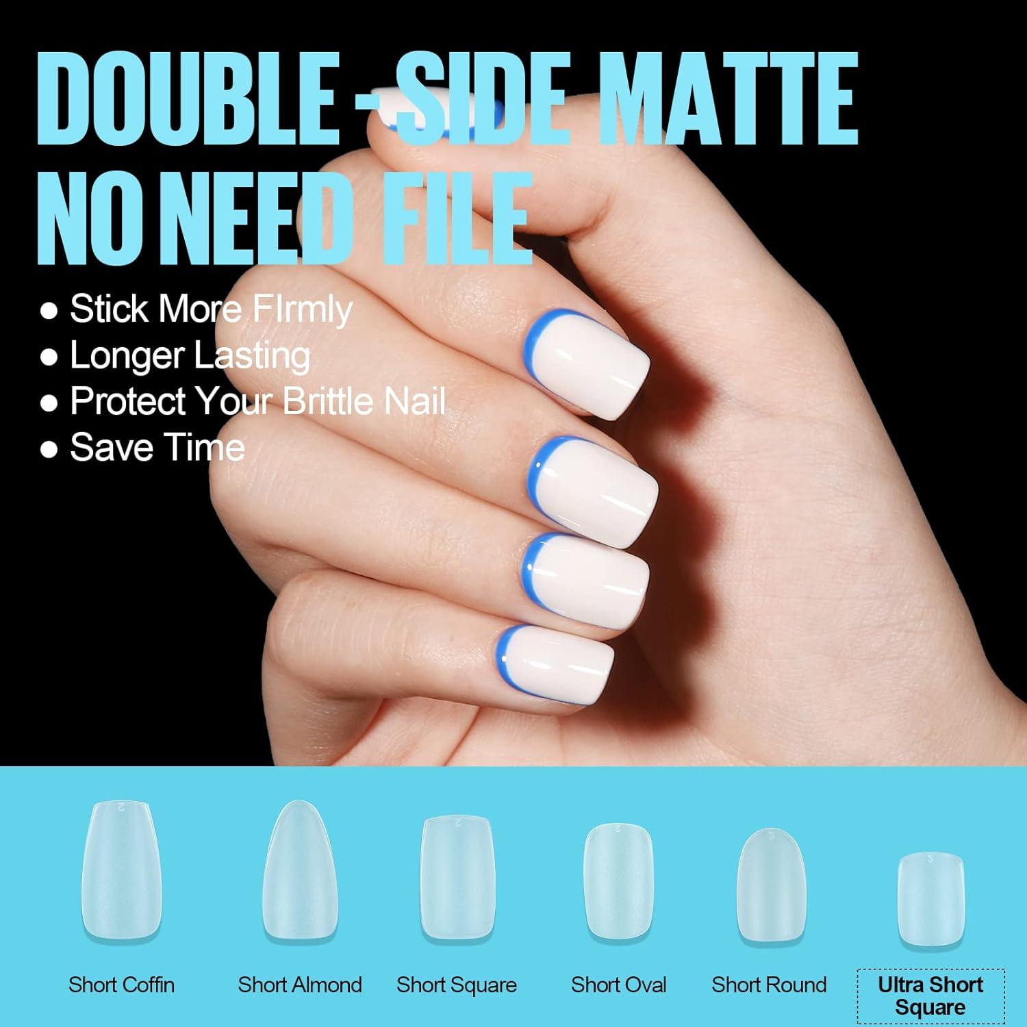 TOMICCA Nail Glue, 4 in 1 Super Gel Nail Glue for Acrylic Nails, Soft Gel  Nail Tips and Press on Nails, Nail Gel Base Coat, Flat Rhinestone Glue,  Foil Glue, Nai…