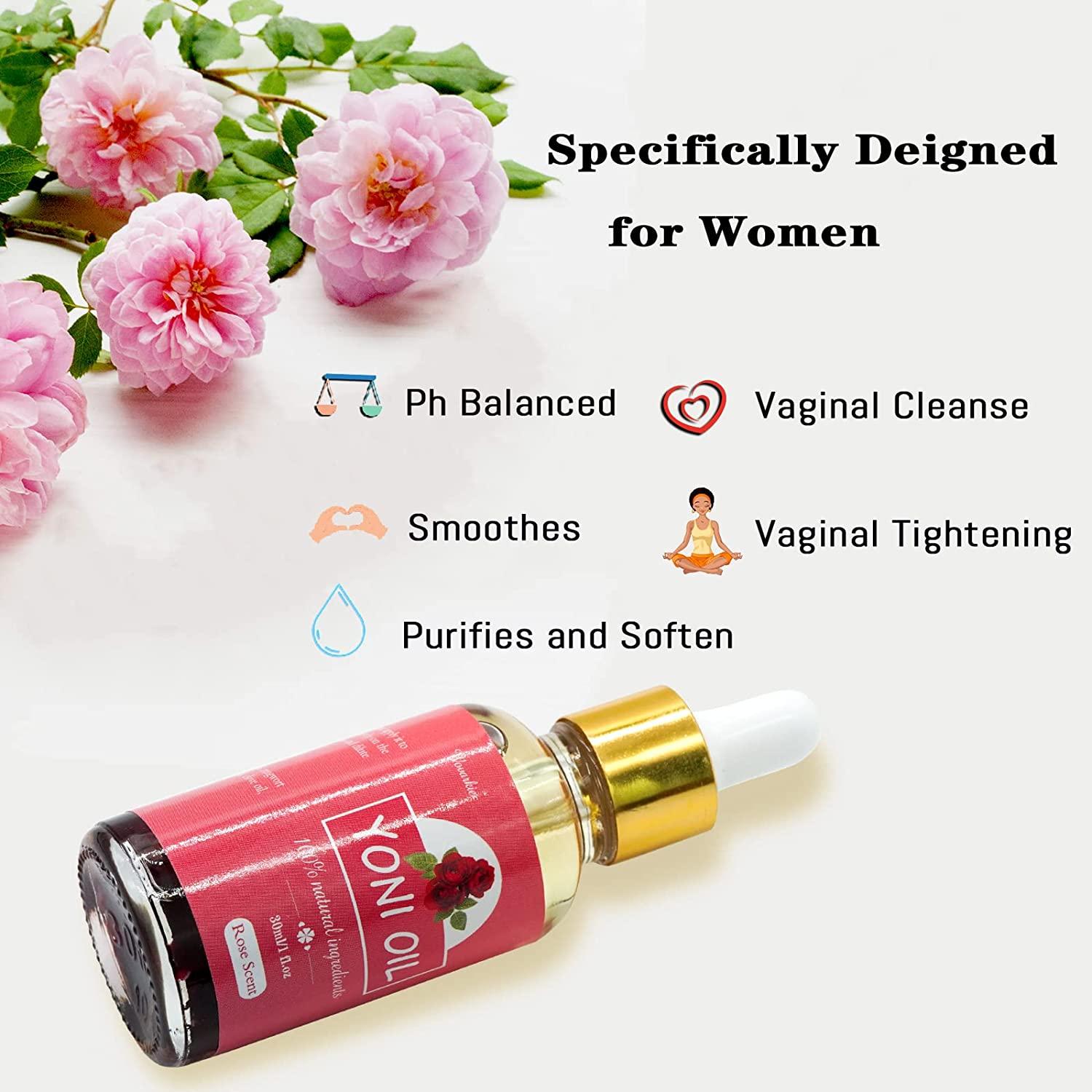 2 Packs Rose Essential Oil for Women, All Natural Feminine Oil Intimate