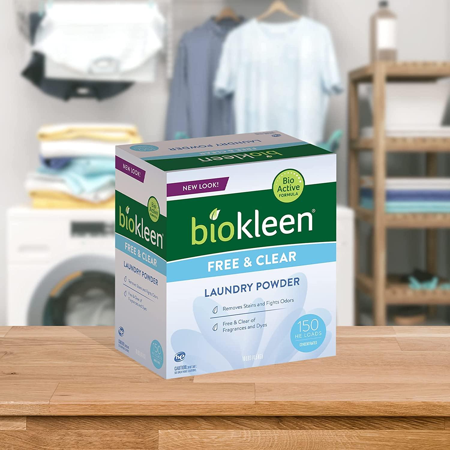 Biokleen Free & Clear Natural Laundry Detergent 150 Loads Powder