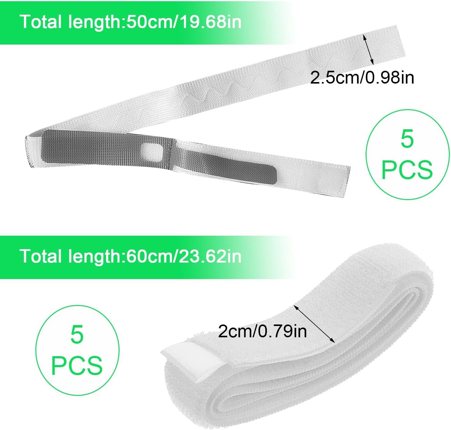 10 Pieces Catheter Leg Bag Suit 5 AntiSlip Catheter Holders and 5 Catheter Leg Straps for