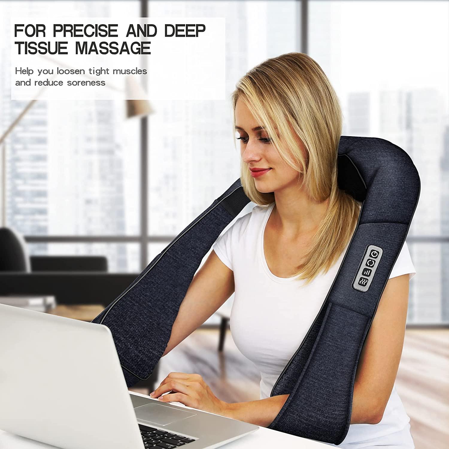 Mo Cuishle Shiatsu Heated Neck and Back Massager Pillow MO-D010
