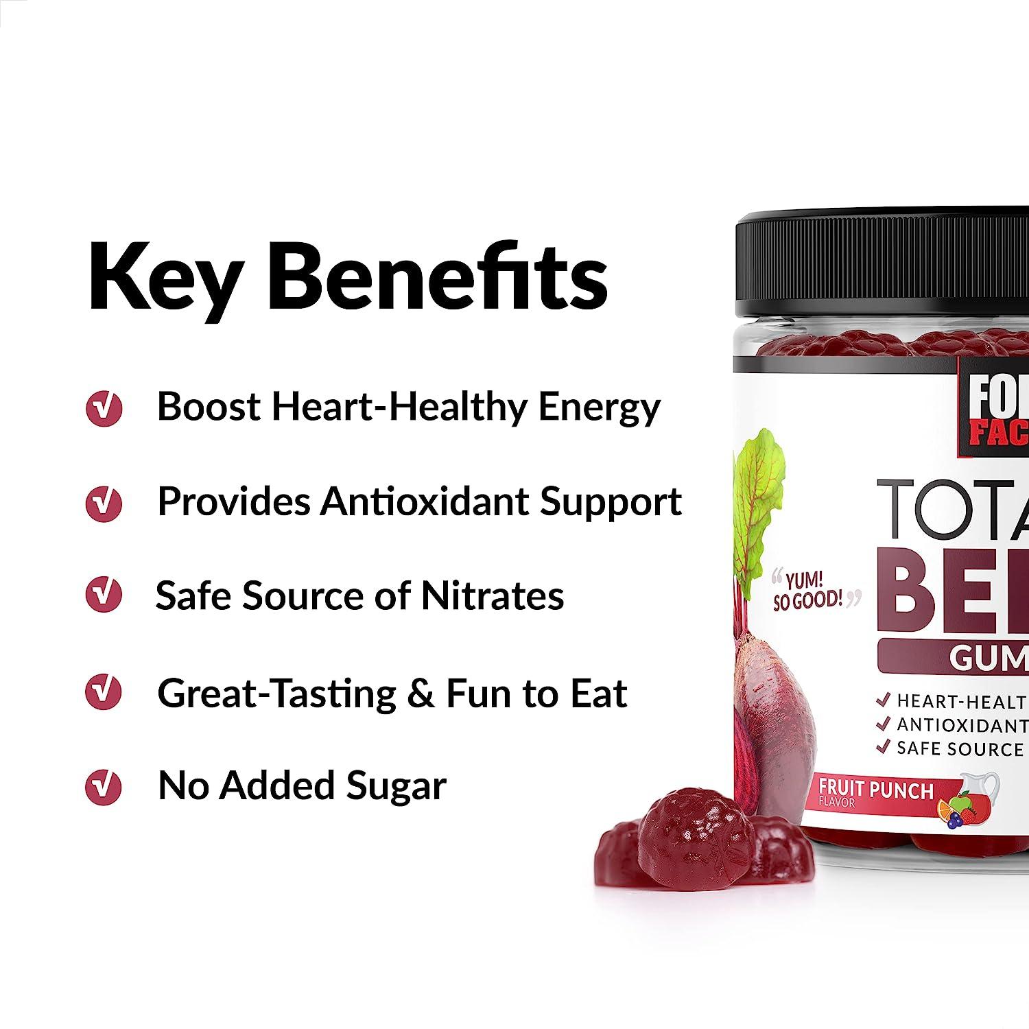 Total Beets Gummies Beet Supplement with Beet Powder,Superfood with