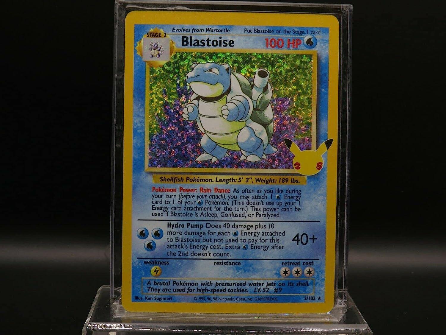 Pokemon Blastoise Celebrations Classic Collection Single Card | Buy Now with Express International Delivery | GoSupps.com Pokemon Blastoise Celebrations Classic Collection Single Card | Buy Now with Express International Delivery | GoSupps.com