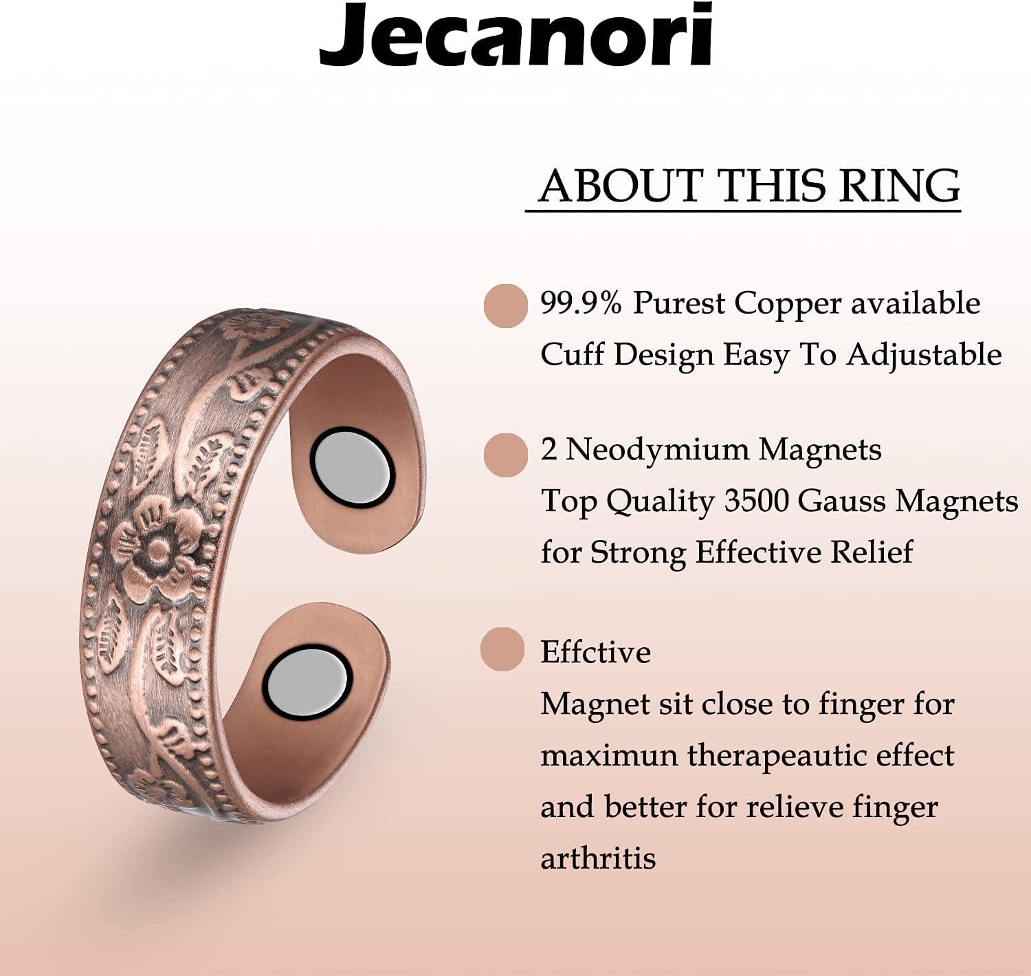 Amazon.com: Cigmag 2PCS Copper Rings for Women Adjustable Solid Pure Copper  Ring with Jewelry Gift Box for Birthday Anniversary : Health & Household