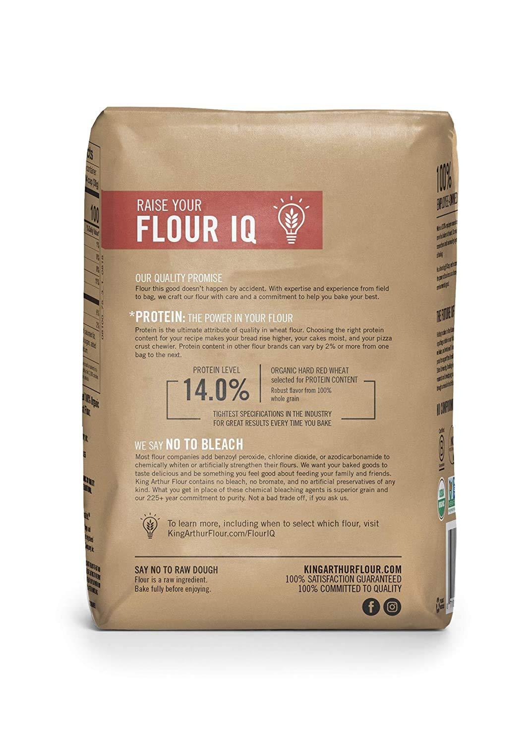 King Arthur Whole Wheat Flour Case of 12 2 32 Ounces