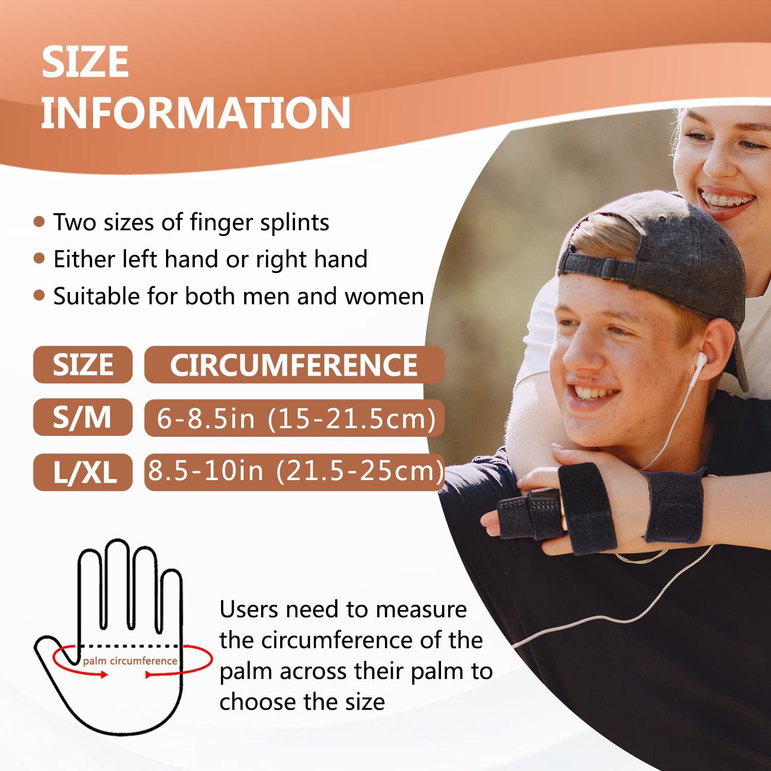 2 Finger Splint, Trigger Finger Splint, Adjustable Two Finger Brace