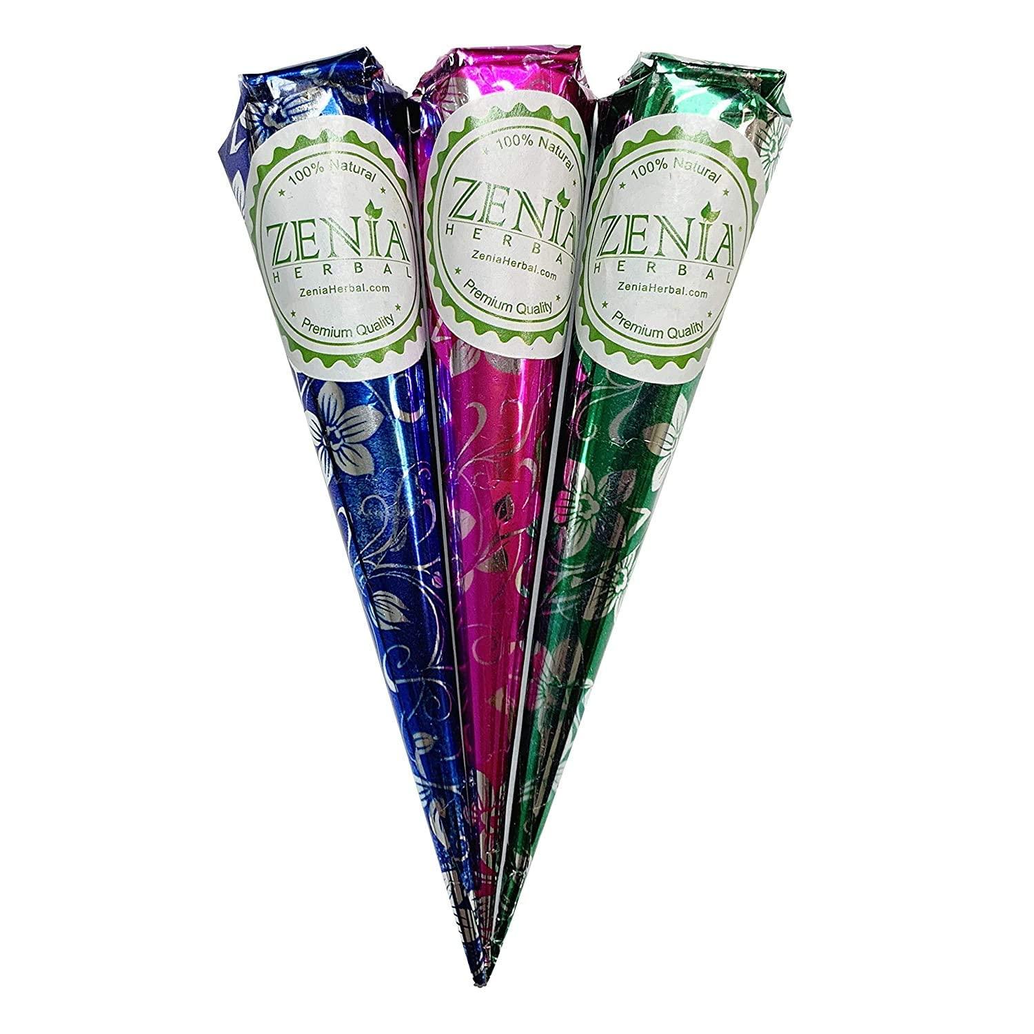Zenia 3 Pack 100 Natural Ready to Use Henna Paste Hair Color Hair Dye