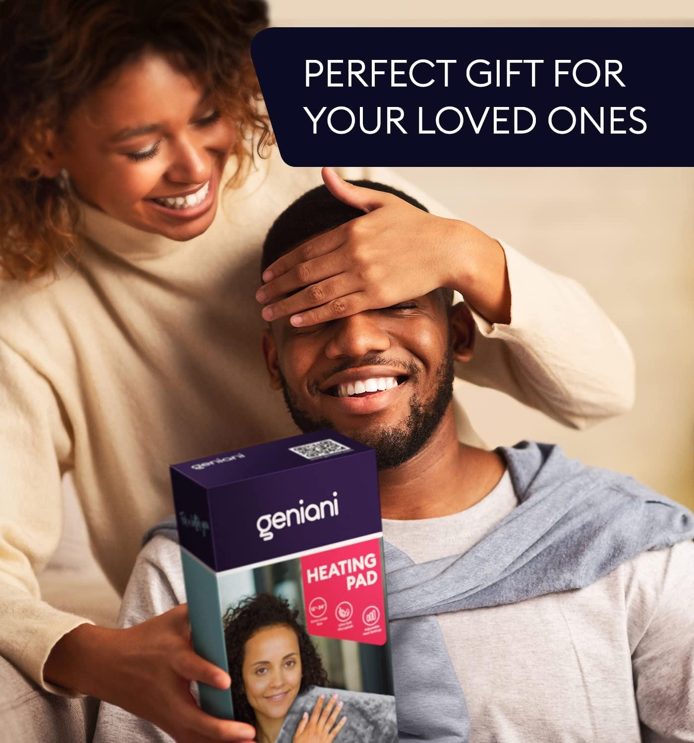 GENIANI Extra Large Electric Heating Pad for Back Pain and Cramps