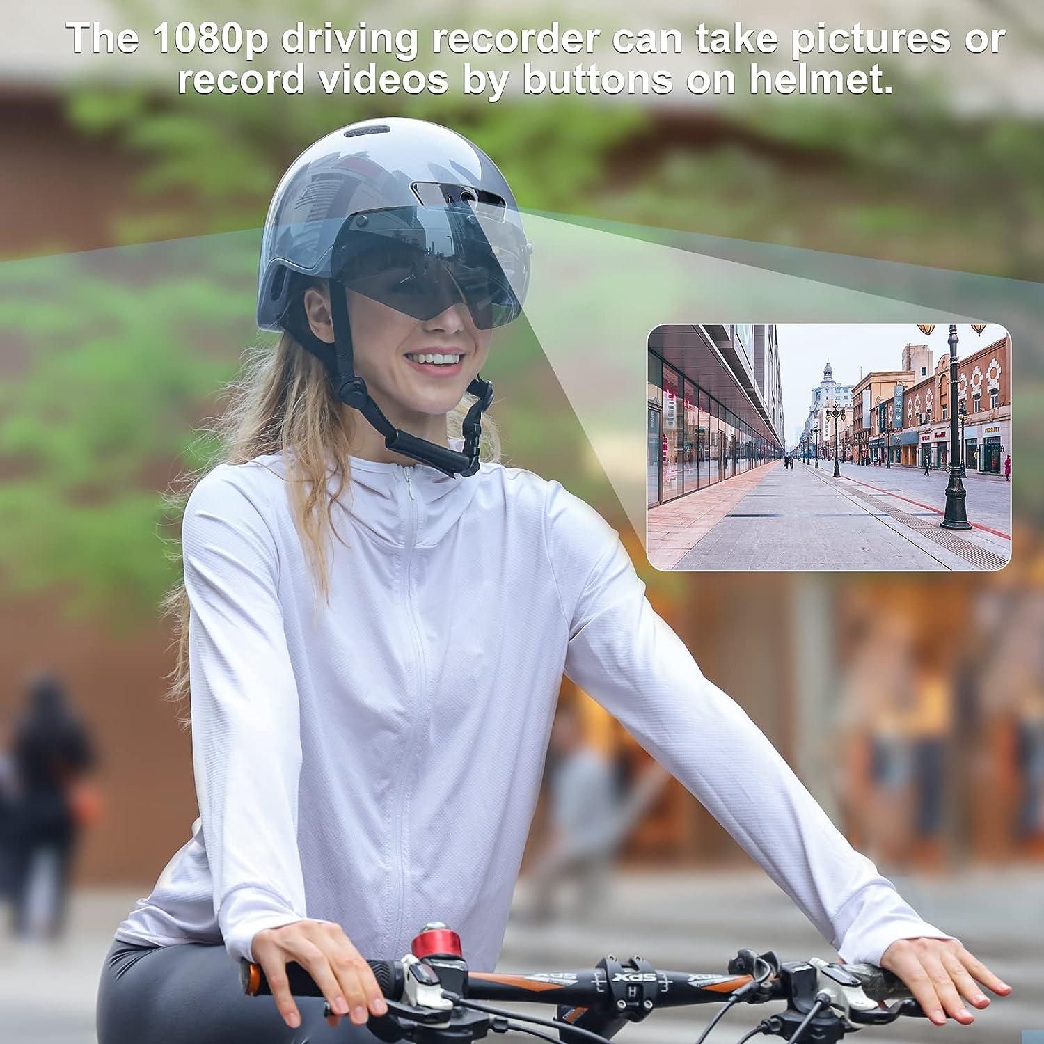 KRACESS KRS-S1 Smart Bike Helmet for Men & Women | 1080P Sports Camera,  Bluetooth, Dual Antenna | Grey, Size L (22-24.4) | Buy Now with Express  International Delivery | GoSupps.com