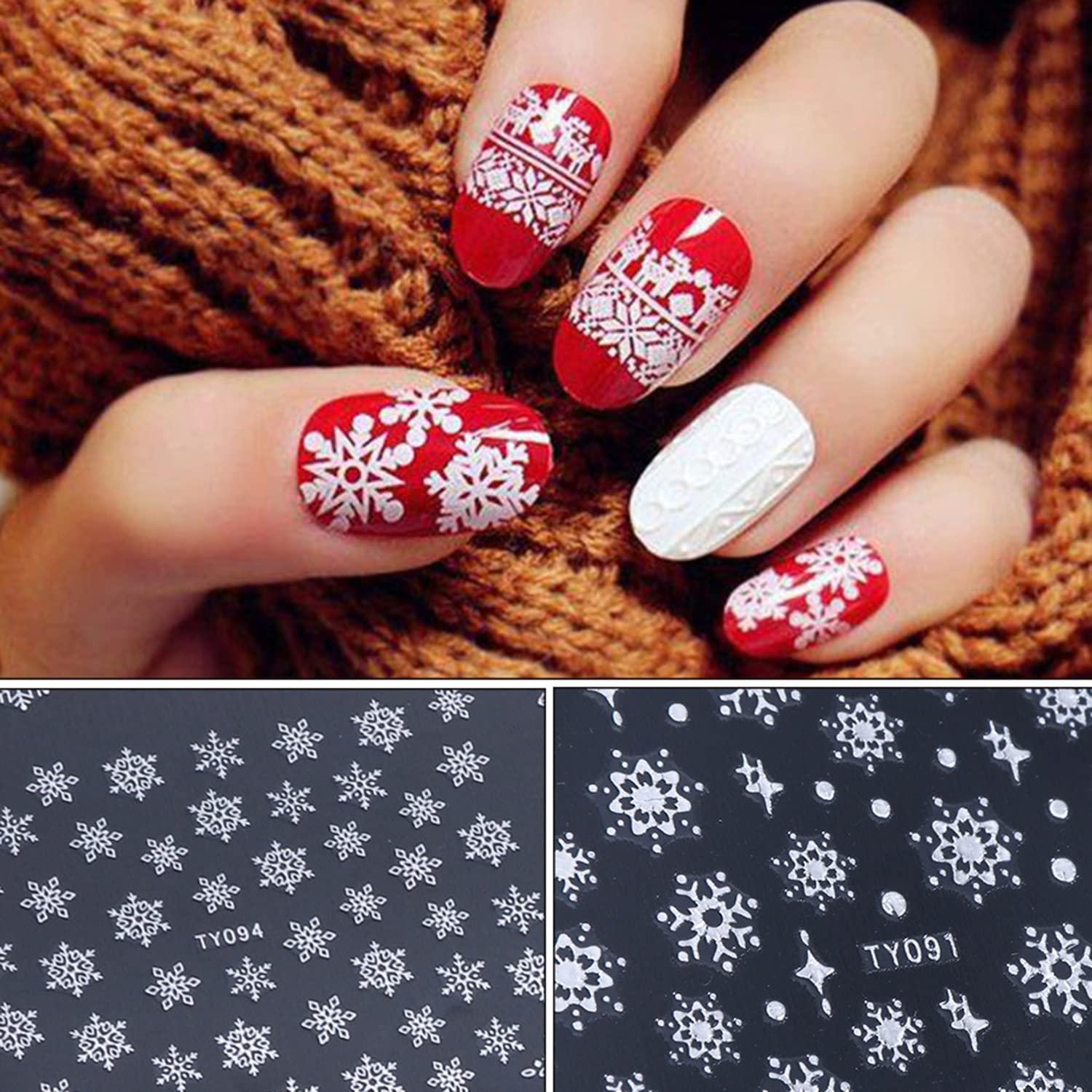 White Christmas Nails: My 50 Favorite Designs