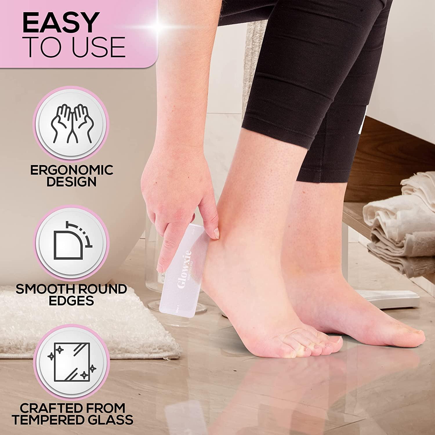 Glass Callus Remover for Wet & Dry Feet Portable Foot File