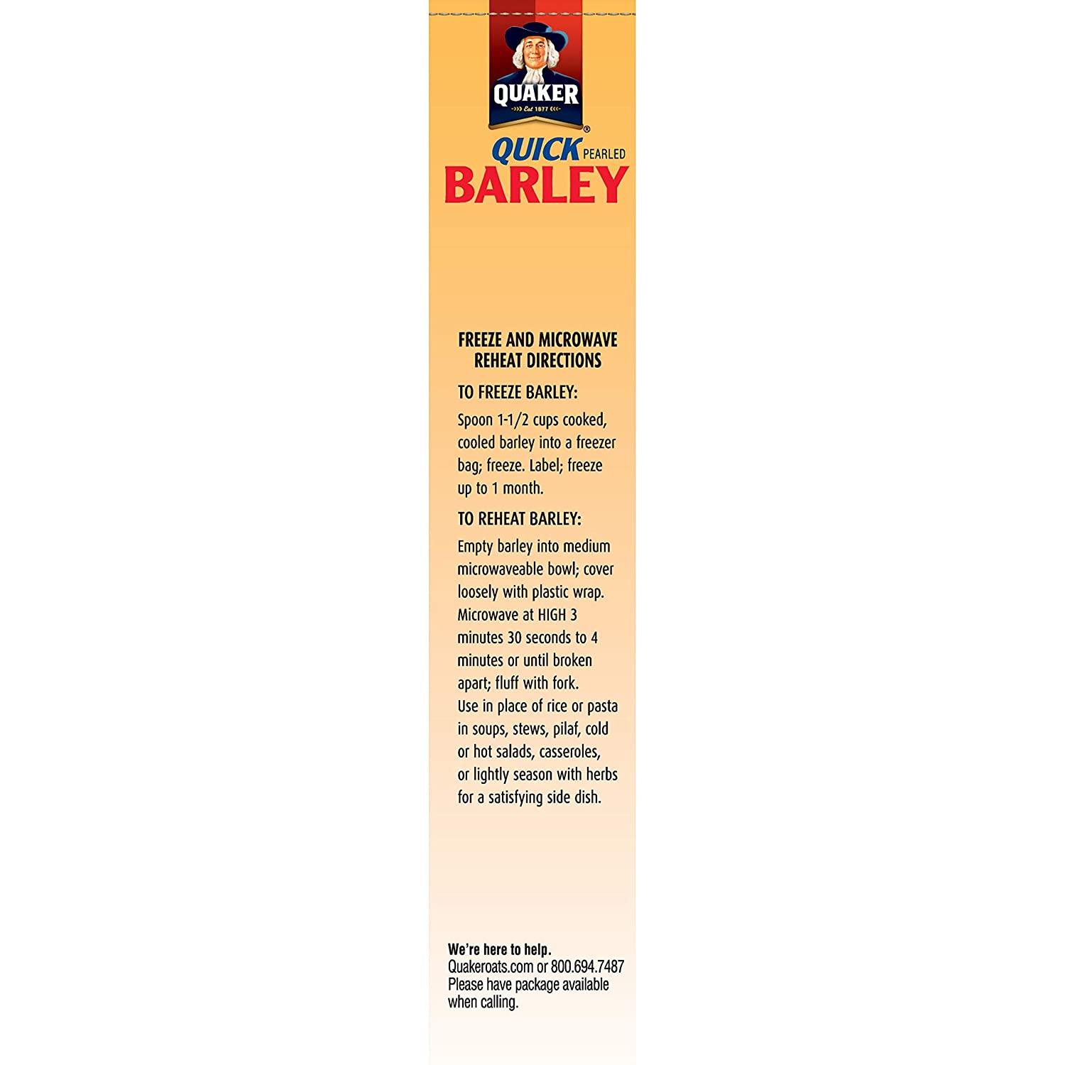Quaker Quick Barley 11oz (Pack of 12) Nutritious and Convenient Grains