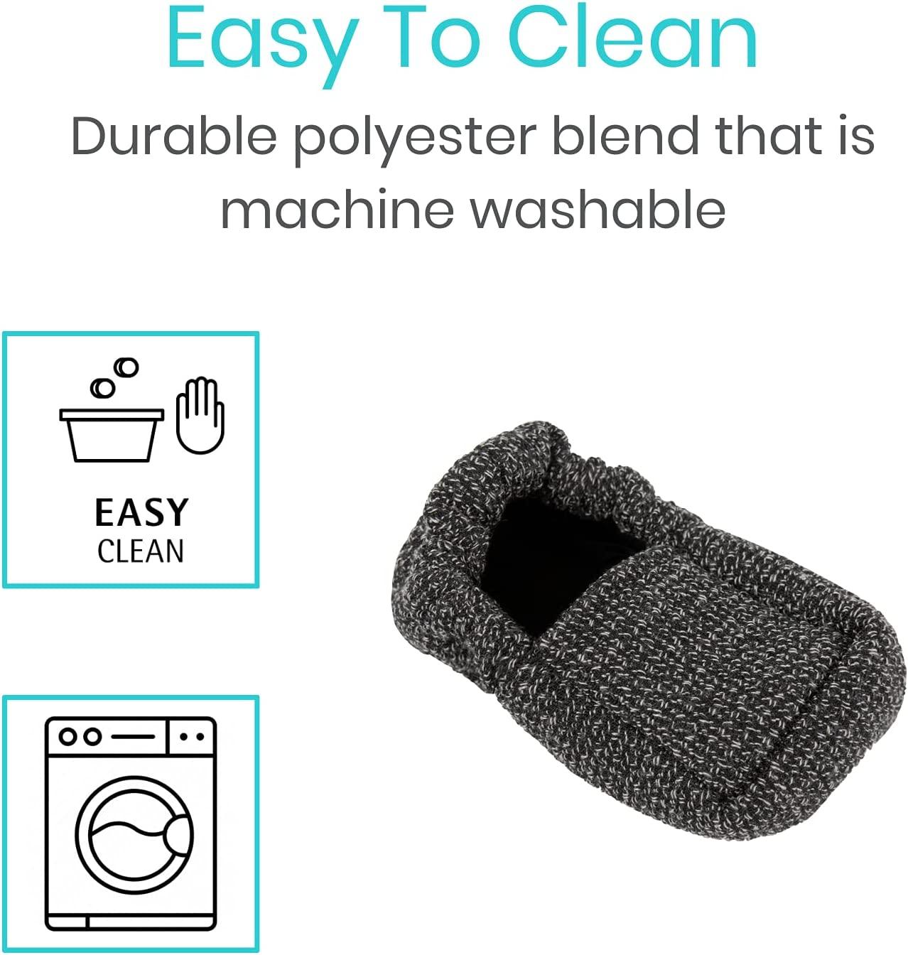 Vive Walker Ski Glide Covers 4 PCS Heavy Duty Removable Padded Caps