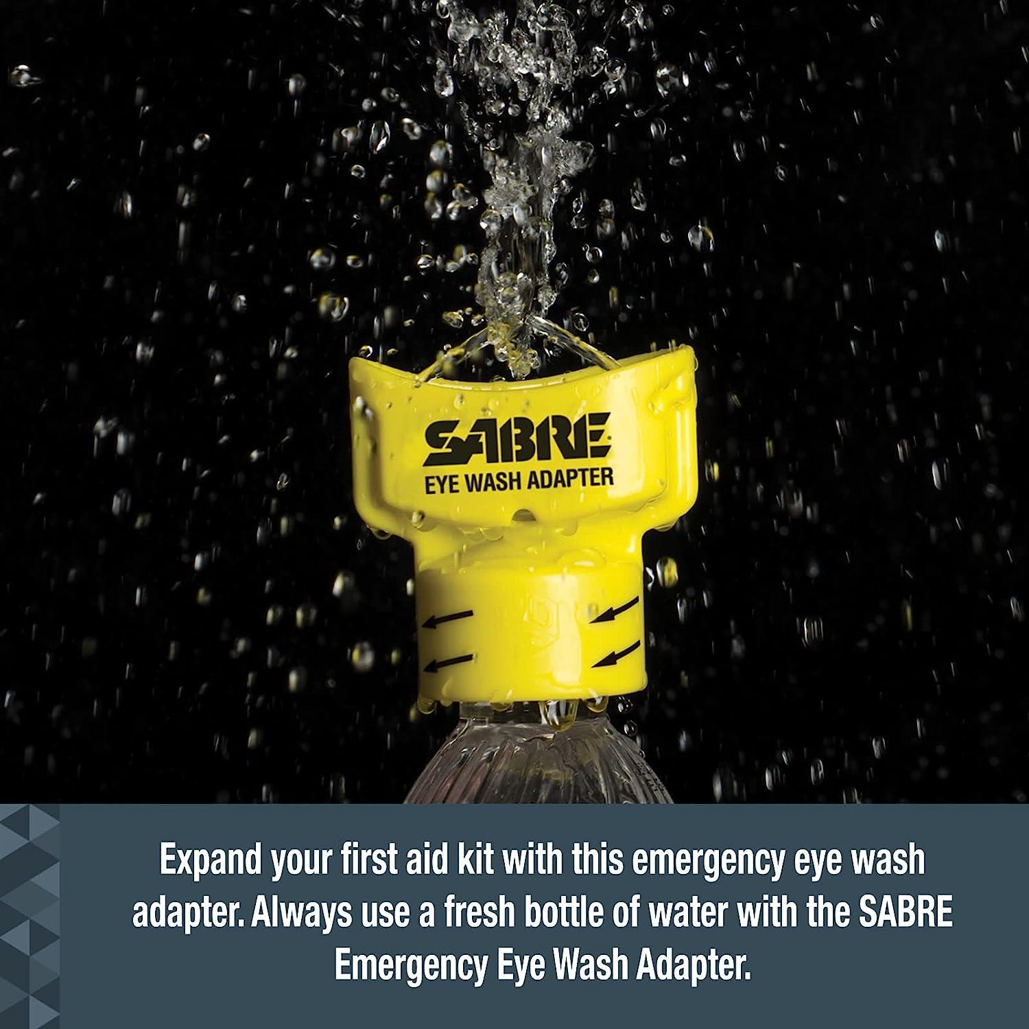 SABRE Eye Wash Adapter Water Bottle Eye Wash Device Flushes