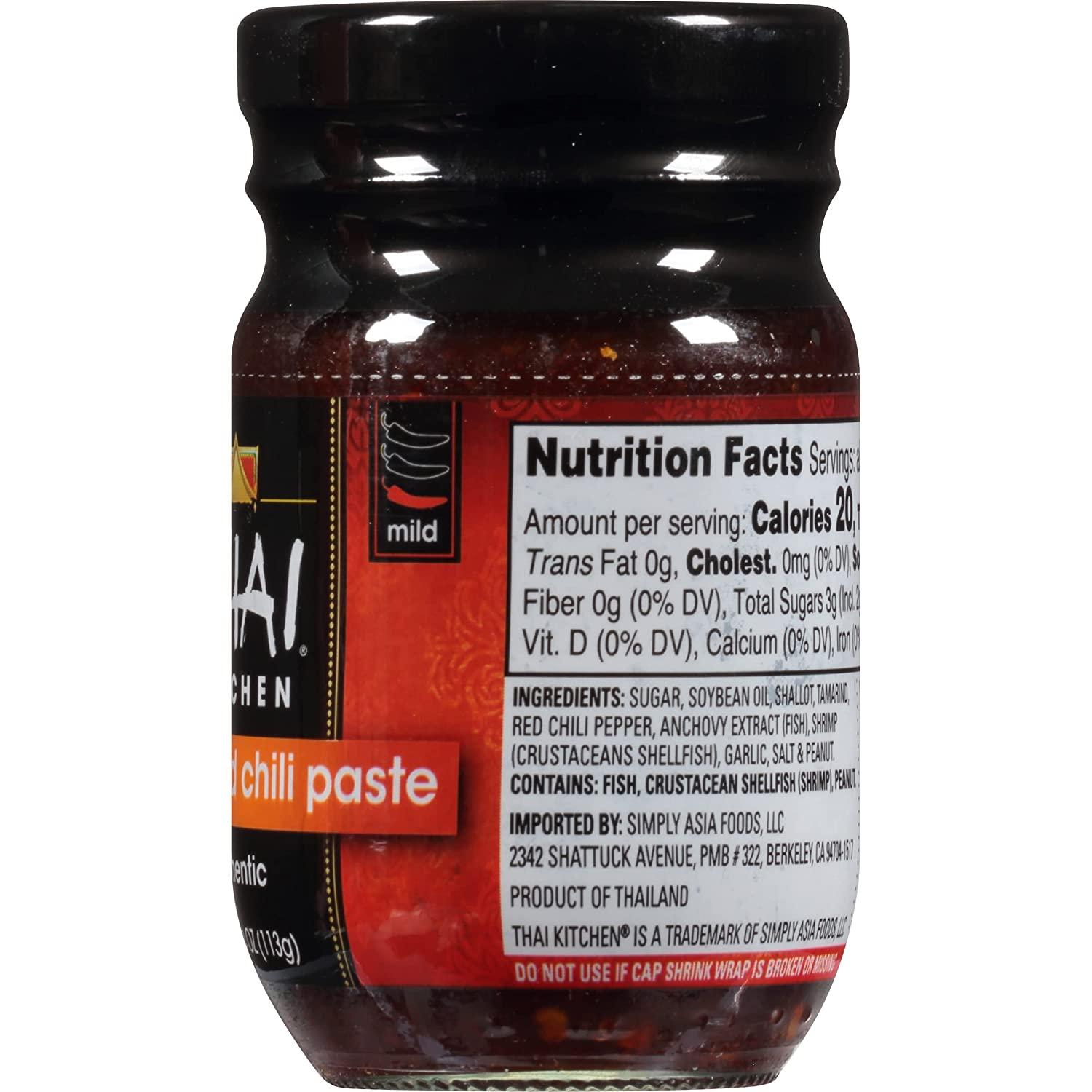 Thai Kitchen Roasted Red Chili Paste, 4 Oz (Pack of 6)