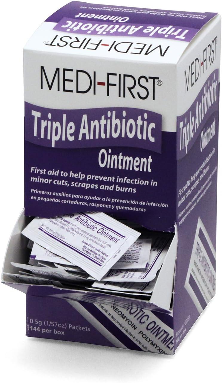 Medique 22335 Triple Antibiotic Ointment .5g 144 Per Box
