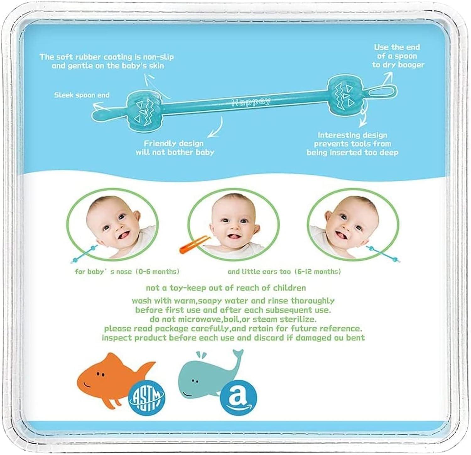 3-in-1 Nose, Nail + Ear Picker Baby Snot Sucker, Safely Clean Baby's  Boogers, Ear