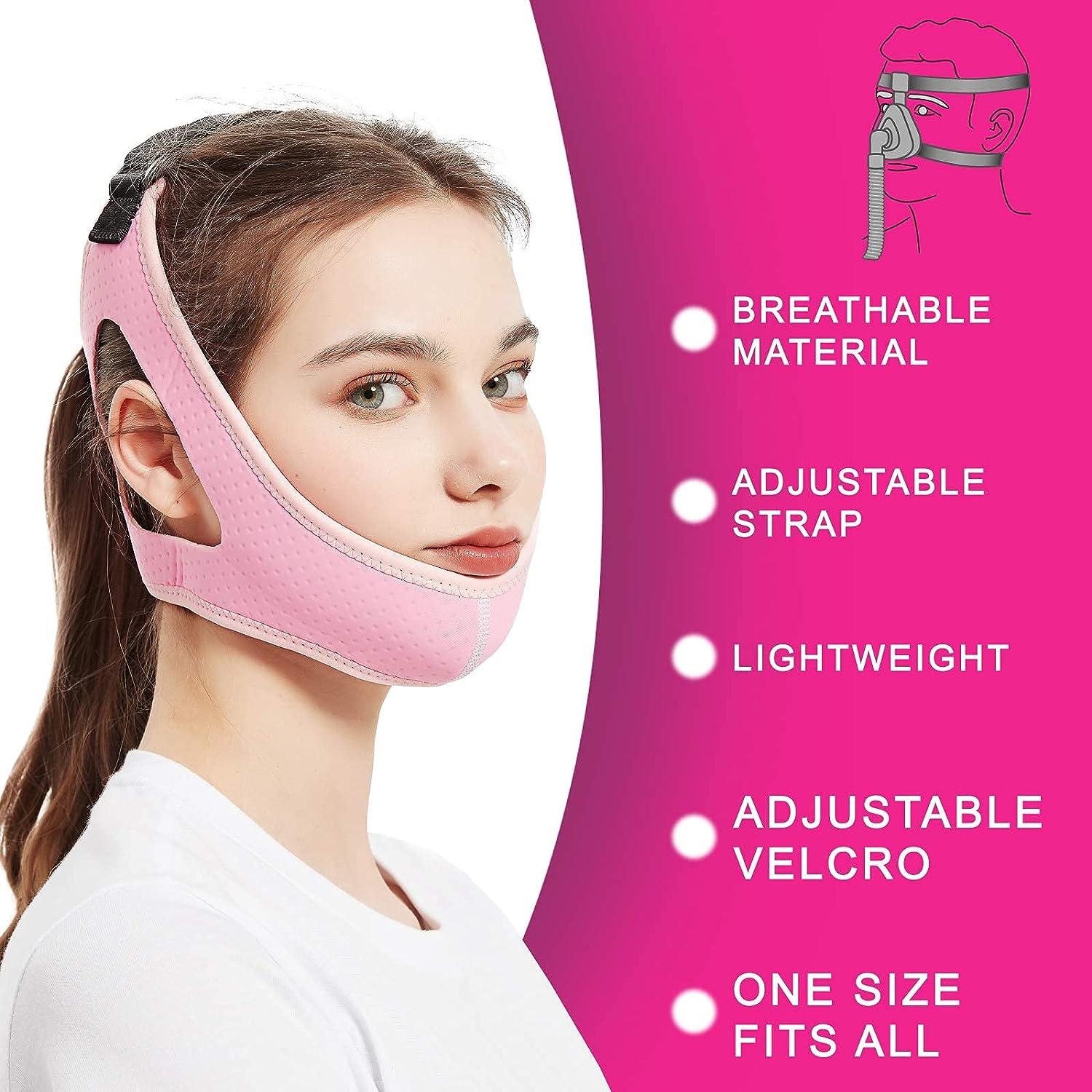 Anti Snoring Devices Adjustable Chin Strap for CPAP Users and Mouth Breathers Advanced