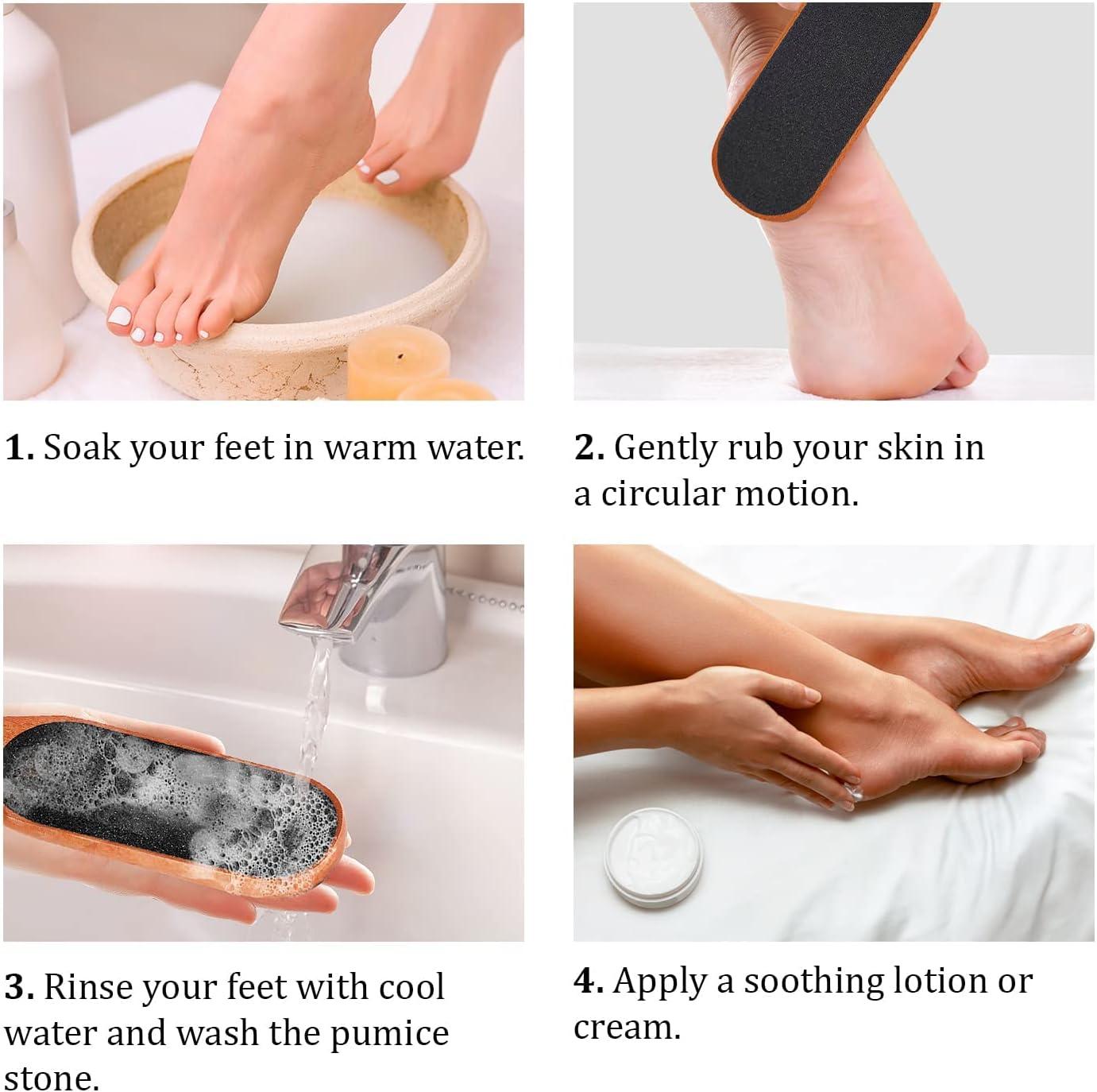 Should you use a pumice stone before moisturizing your feet?