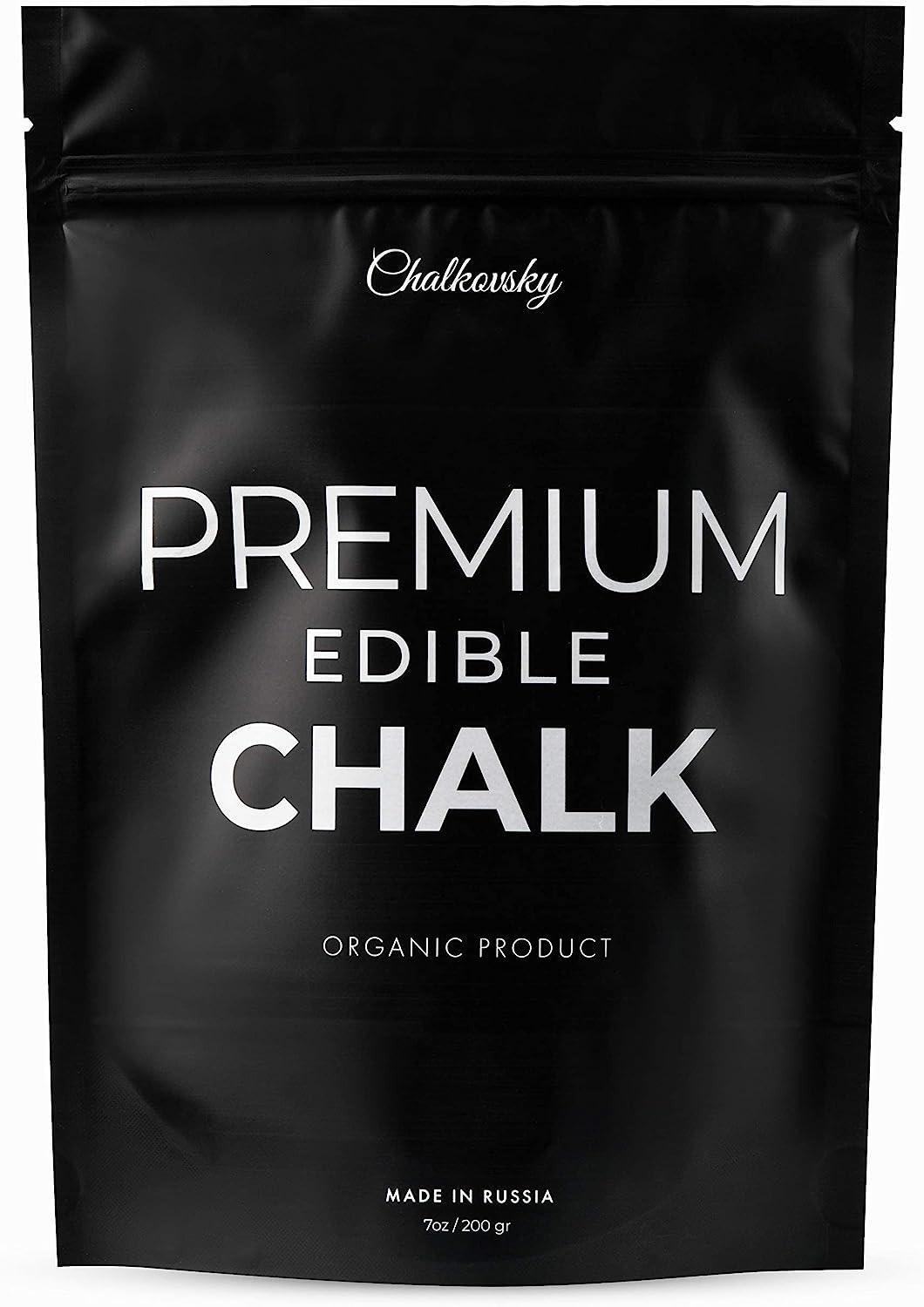 Chalkovsky Premium Edible Chalk - Natural Chalk for Eating - Crunchy  Belgorod Chalk Chunks - Russian Organic Chalk for Bone Strength - Zero  Additives, No Impurities - White 7oz (200g)