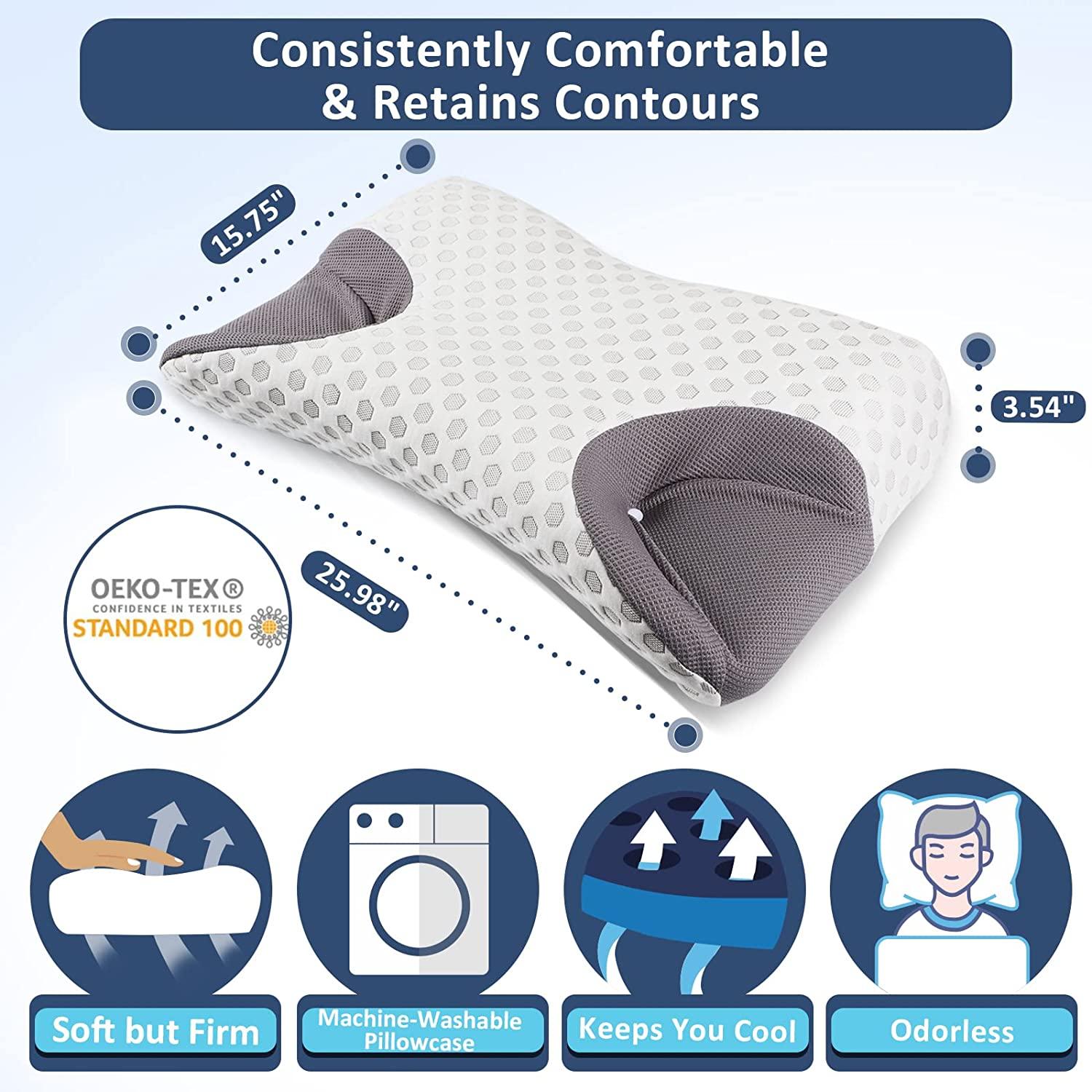 IKSTAR CPAP Pillow for Side Sleepers Sleep Apnea Relief with Cervical