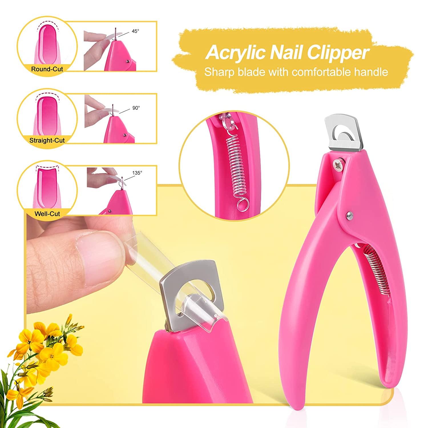 Coffin Nail Tips, 240PCS Extra Long Nail Tips Clear Acrylic