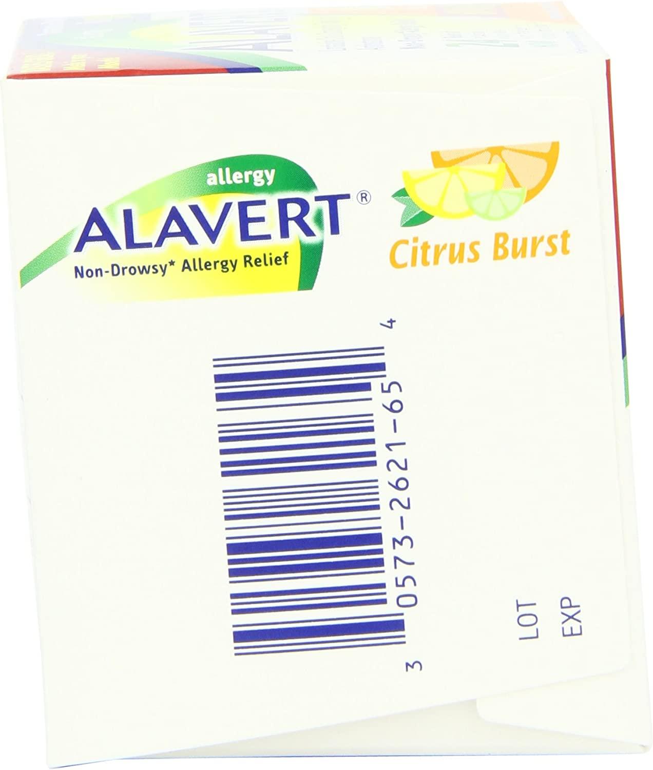 Alavert Allergy 24 HR Relief Citrus Burst 10mg 60ct NonDrowsy