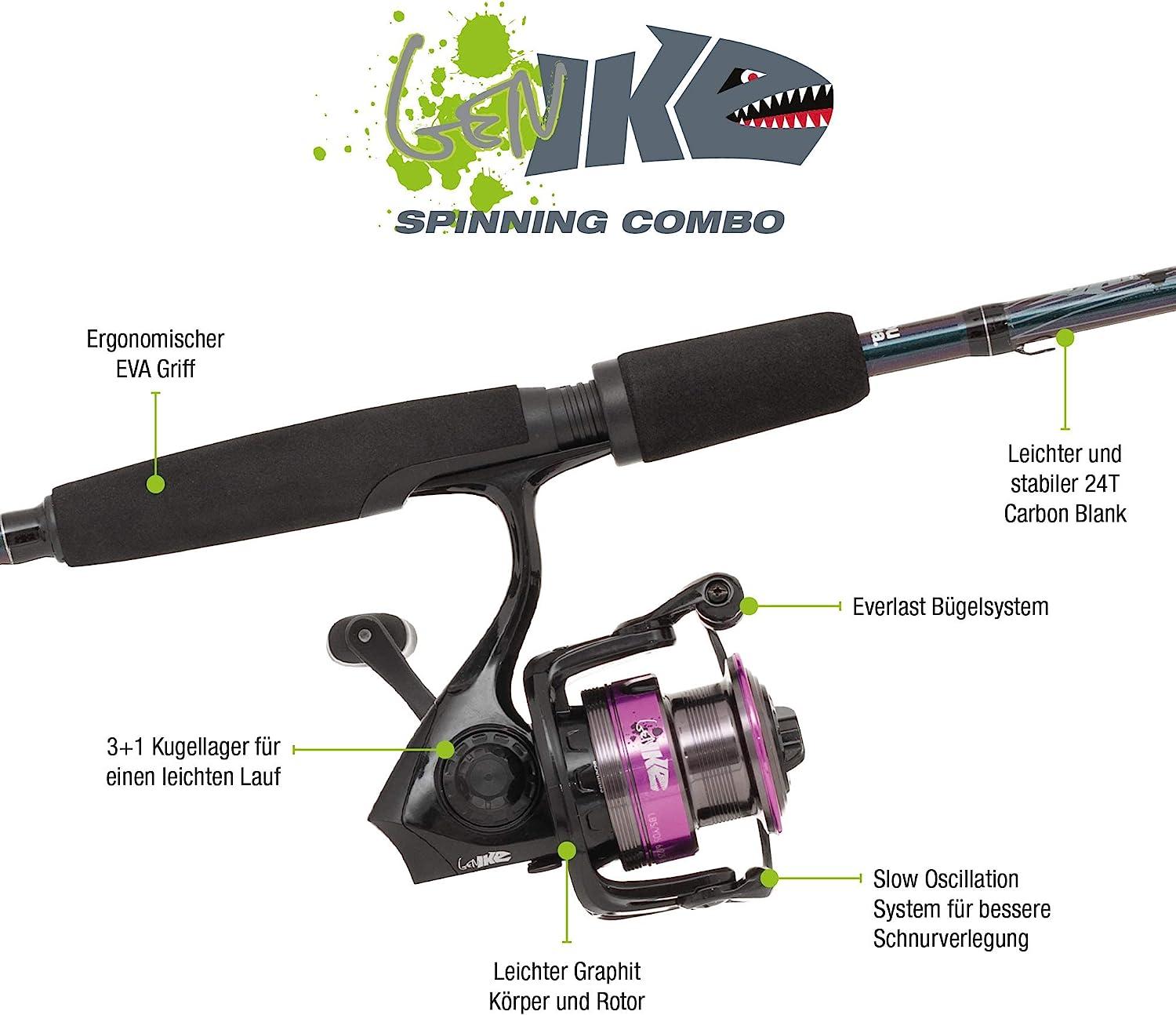 Abu Garcia Revolution Spinning Rod and Reel Combo Set - For Freshwater and  Saltwater Predator Fishing 2.13 m