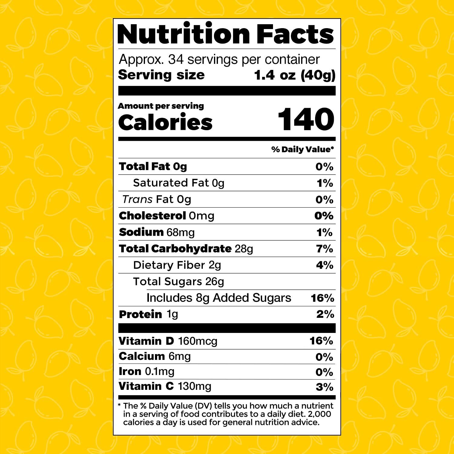 Dried Mango Slices by Fuel By Nature, Healthy High Energy Snacks, Mango