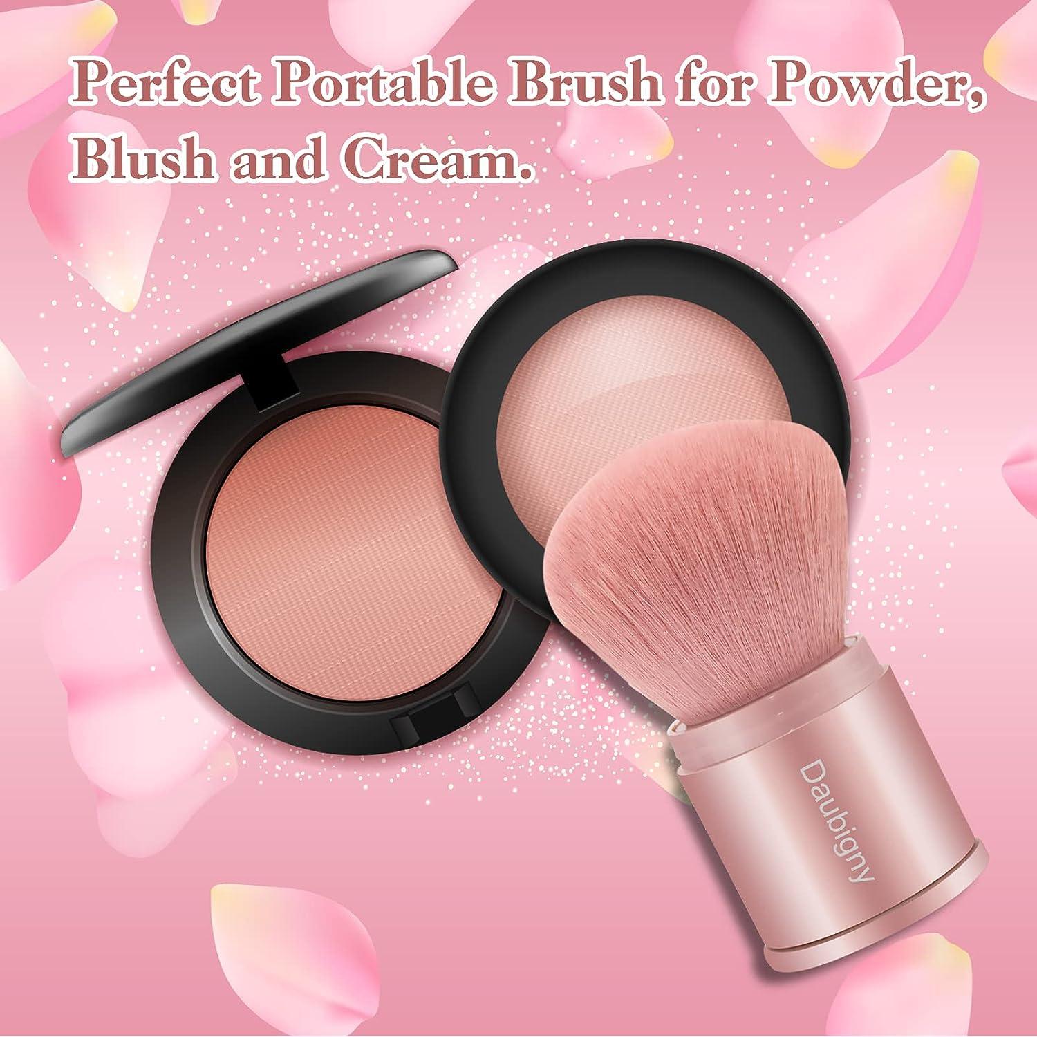 Retractable Kabuki Makeup Brush,Daubigny Powder Brushes Foundation