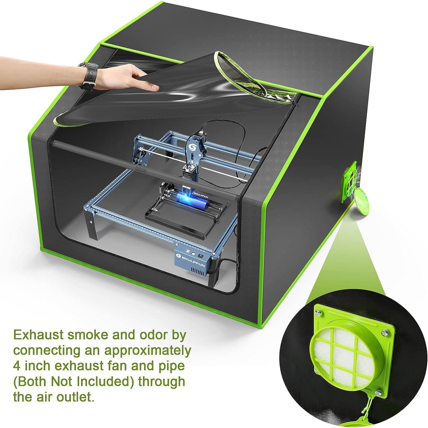 Laser Engraver Enclosure with Vent Fireproof Laser Cutter