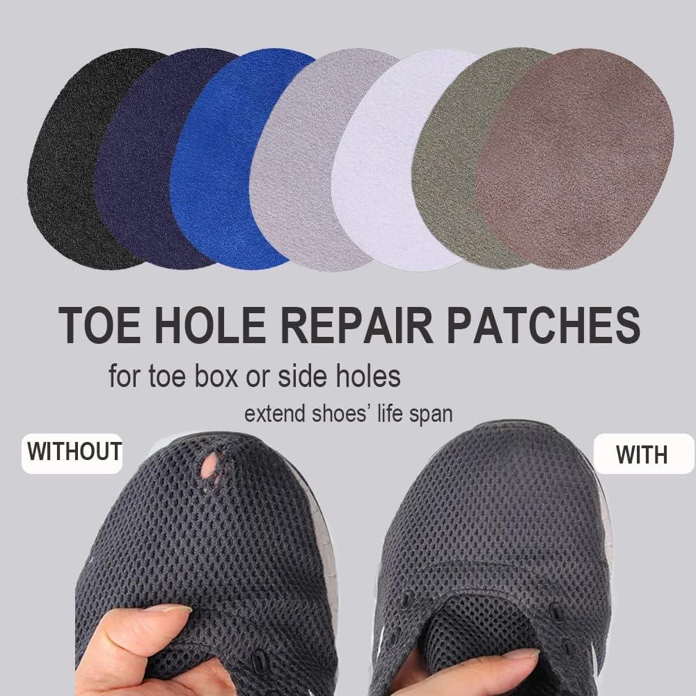 Shoe Heel Repair Patches for Holes Shoes Repair Kit Toe Box Hole Prevention  Insert Strong Self-Adhesive Heel Protectors for Sneakers Leather Shoes  Casual Shoes and Sports Shoes 3 Pairs Grey