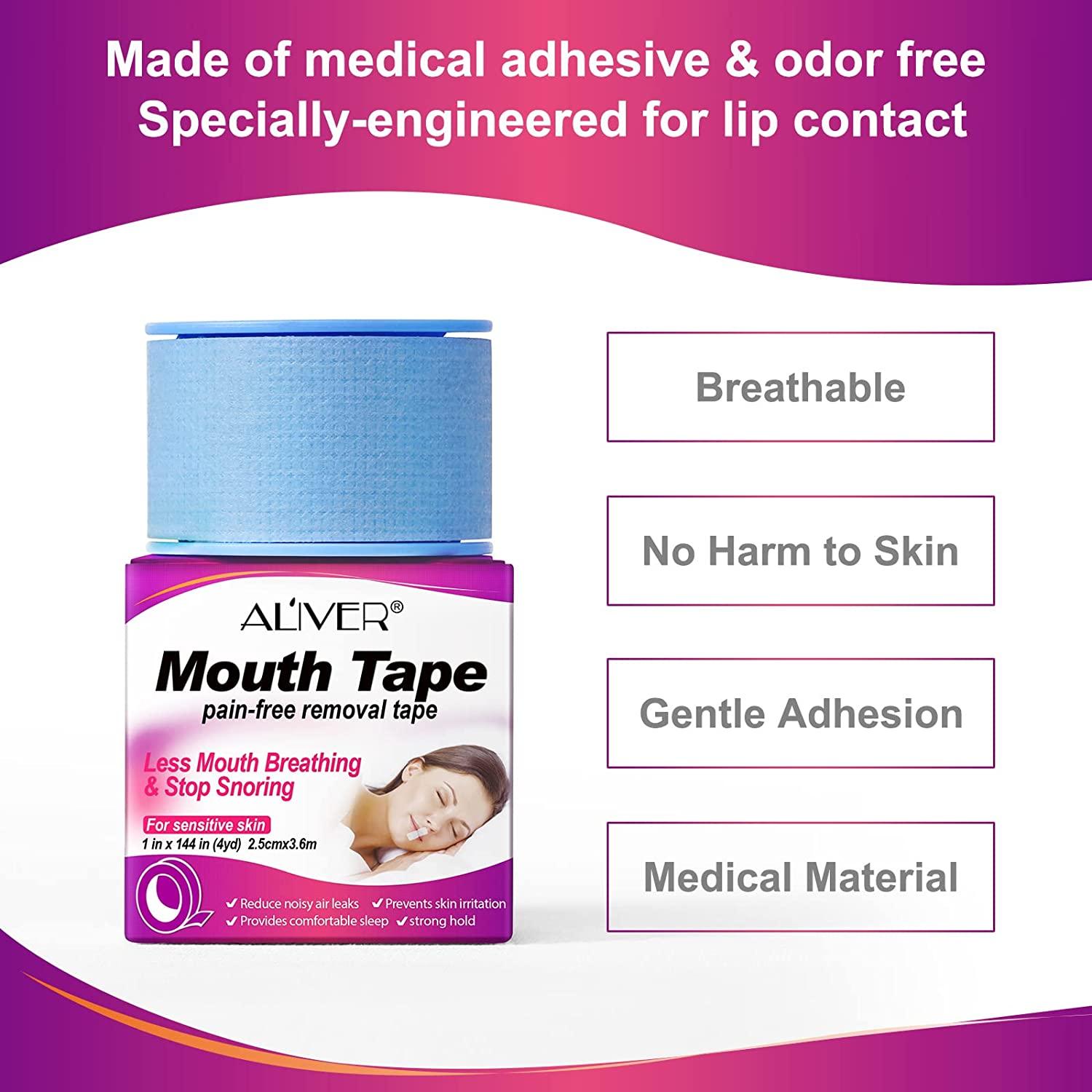 144 Mouth Tape Roll for Better Nasal Breathing and Instant Snoring Relief