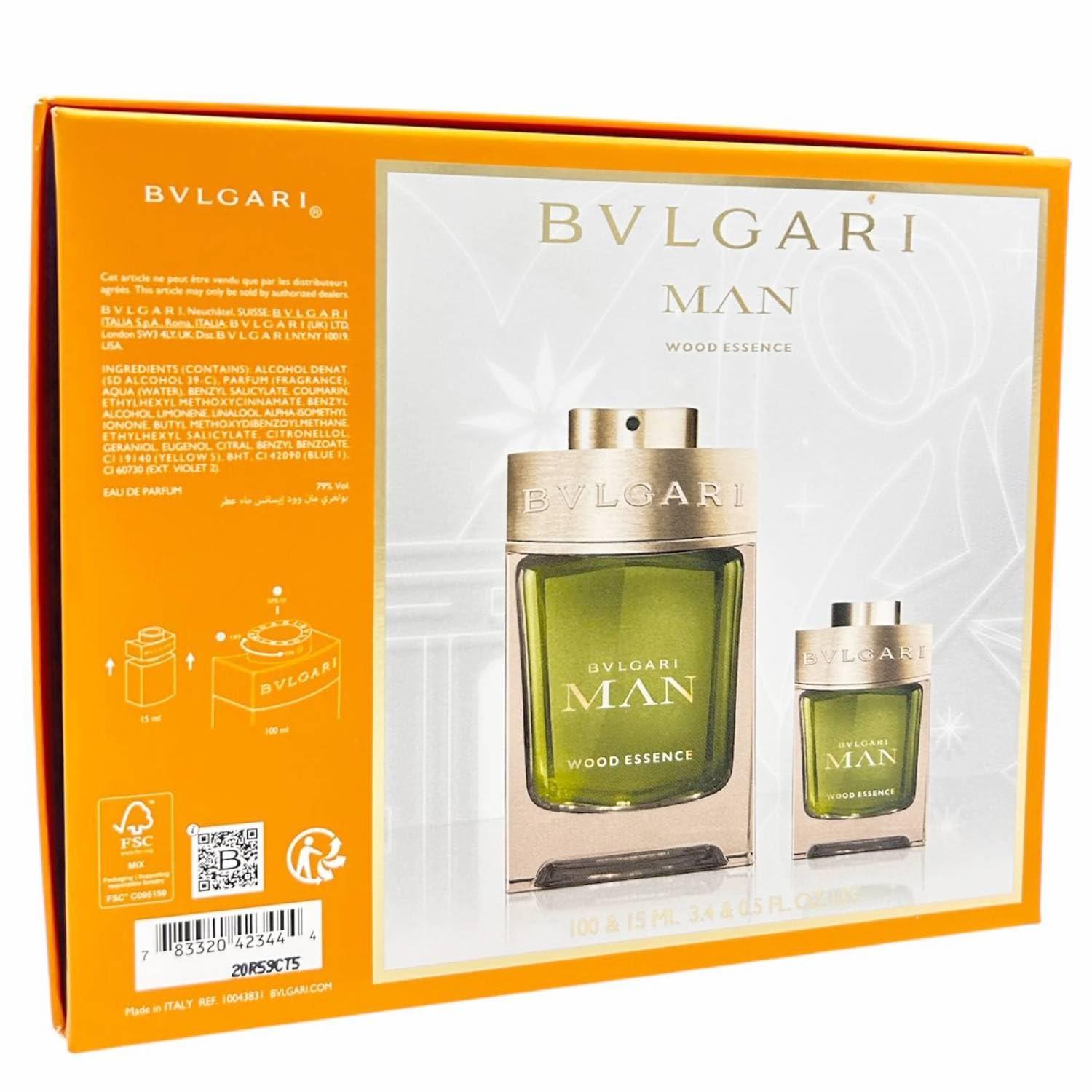 BVLGARI Bulgari Man Gift Box for Men Wood Essence Perfume Eau De