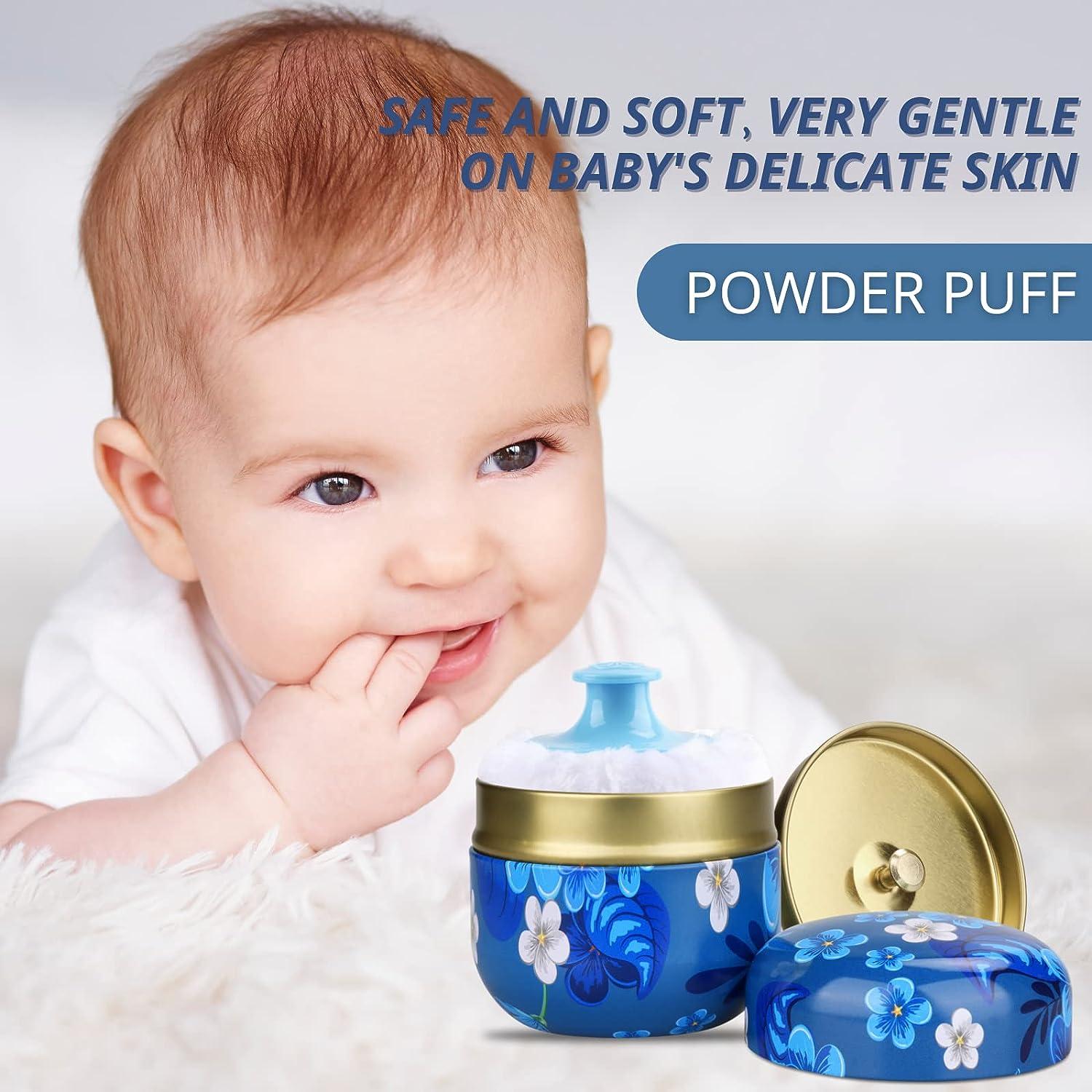 Body Powder Container with Powder Puff, Baby Women Powder Puff
