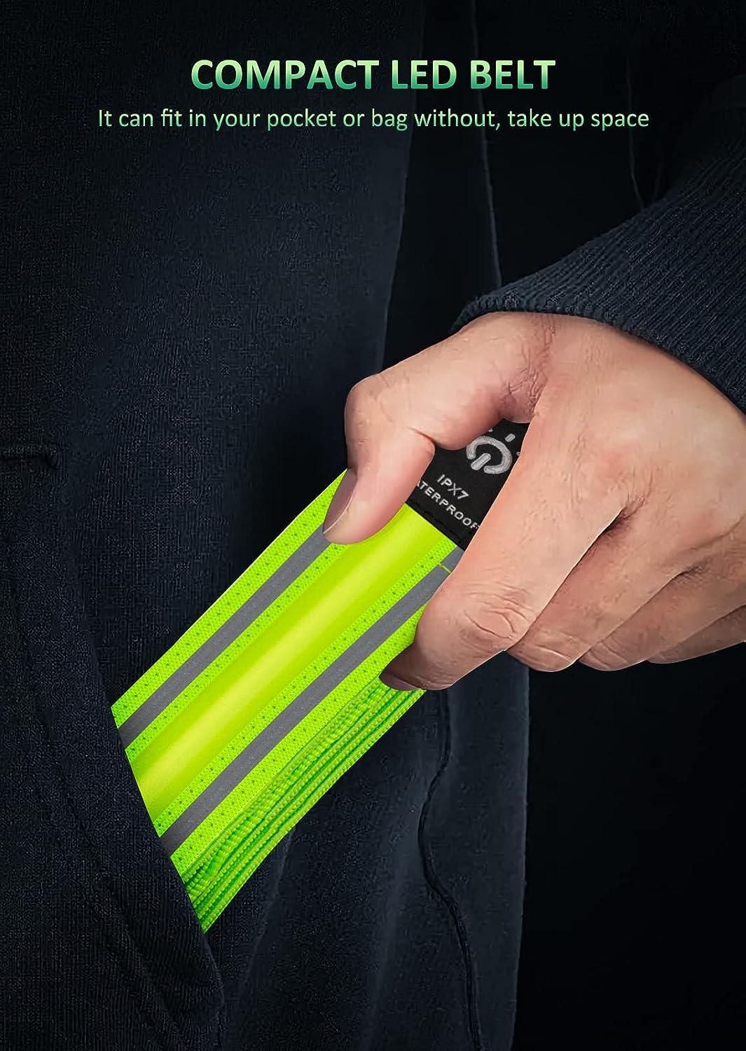 Ylzzrs LED Reflective Belt Sash Walking Gear,Safety Lights for Walkers