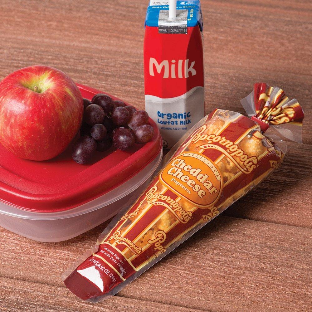 Popcornopolis Gourmet Popcorn Mini Cone 24 Pack Classic Mix of