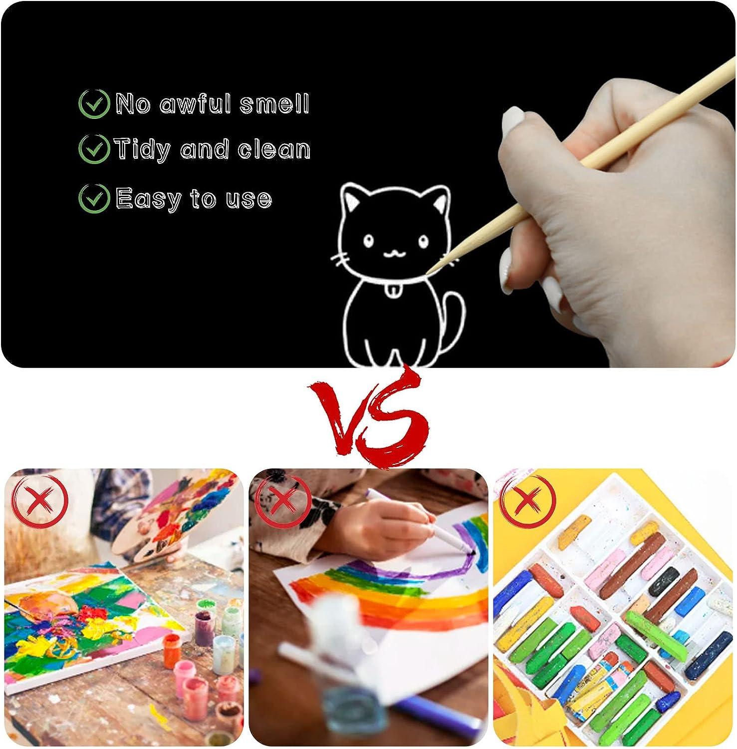 How To Make Scratch Paper Art - Happy Family Art  Scratch paper art,  Scratch art, Scratchboard art