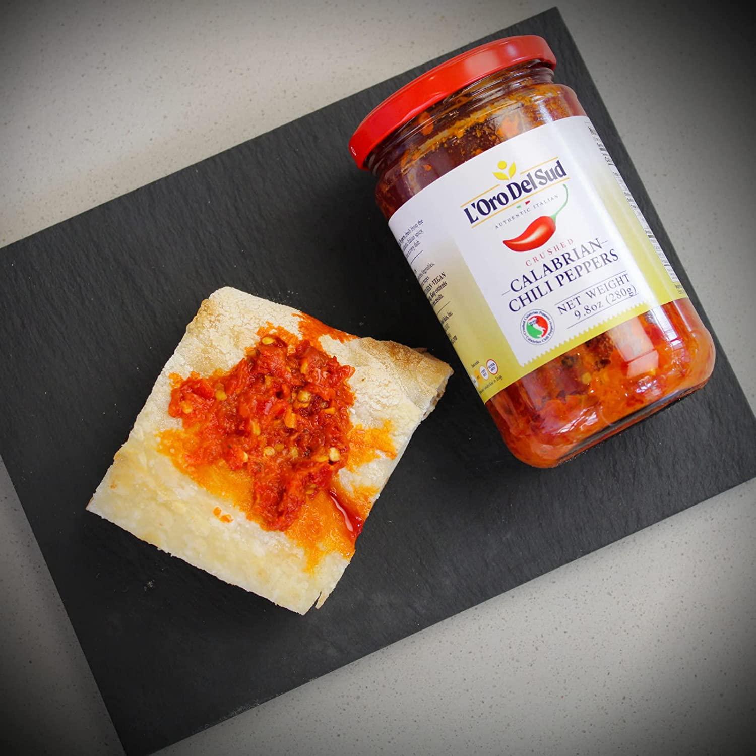Calabrian Chili Pepper Paste 9.8 oz Authentic Italian Spread from