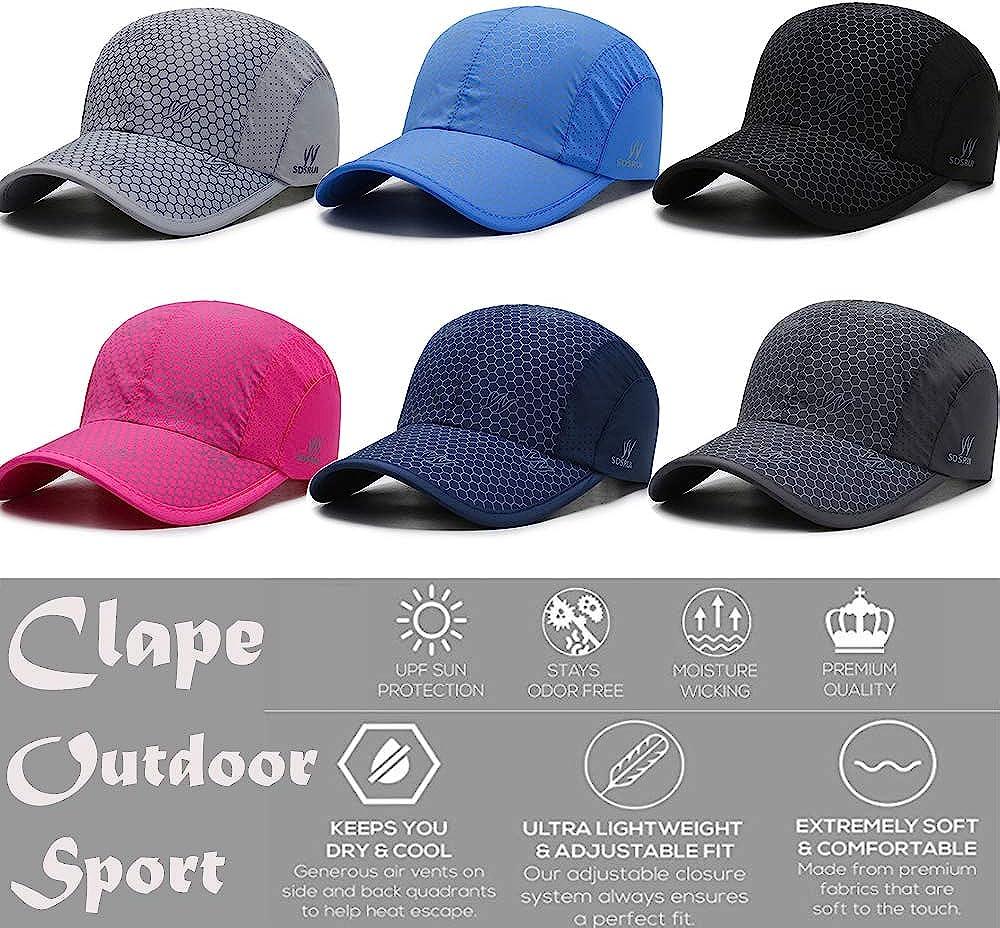 CLAPE Outdoor Sun Visor Hats Lightweight Waterproof Breathable Sports Hat  UPF50+ Ultra Thin Cooling Baseball Hats Cp08-light Gray