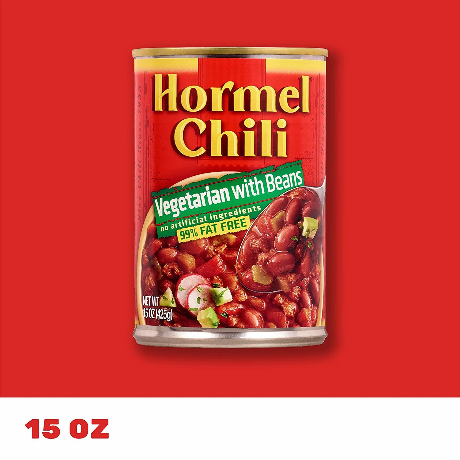 Hormel Vegetarian Chili with Beans, 15Ounce (Pack of 12)