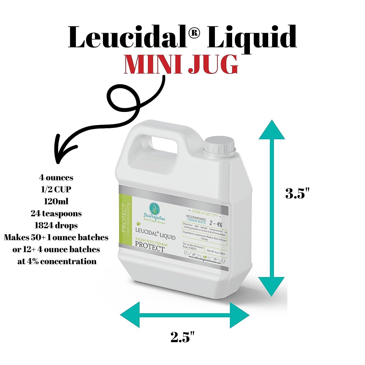 Leucidal Liquid SF Max Natural Preservatives for Cosmetics Leucidal SF  Complete Preservative Natural Skin Care Preservatives 16 oz