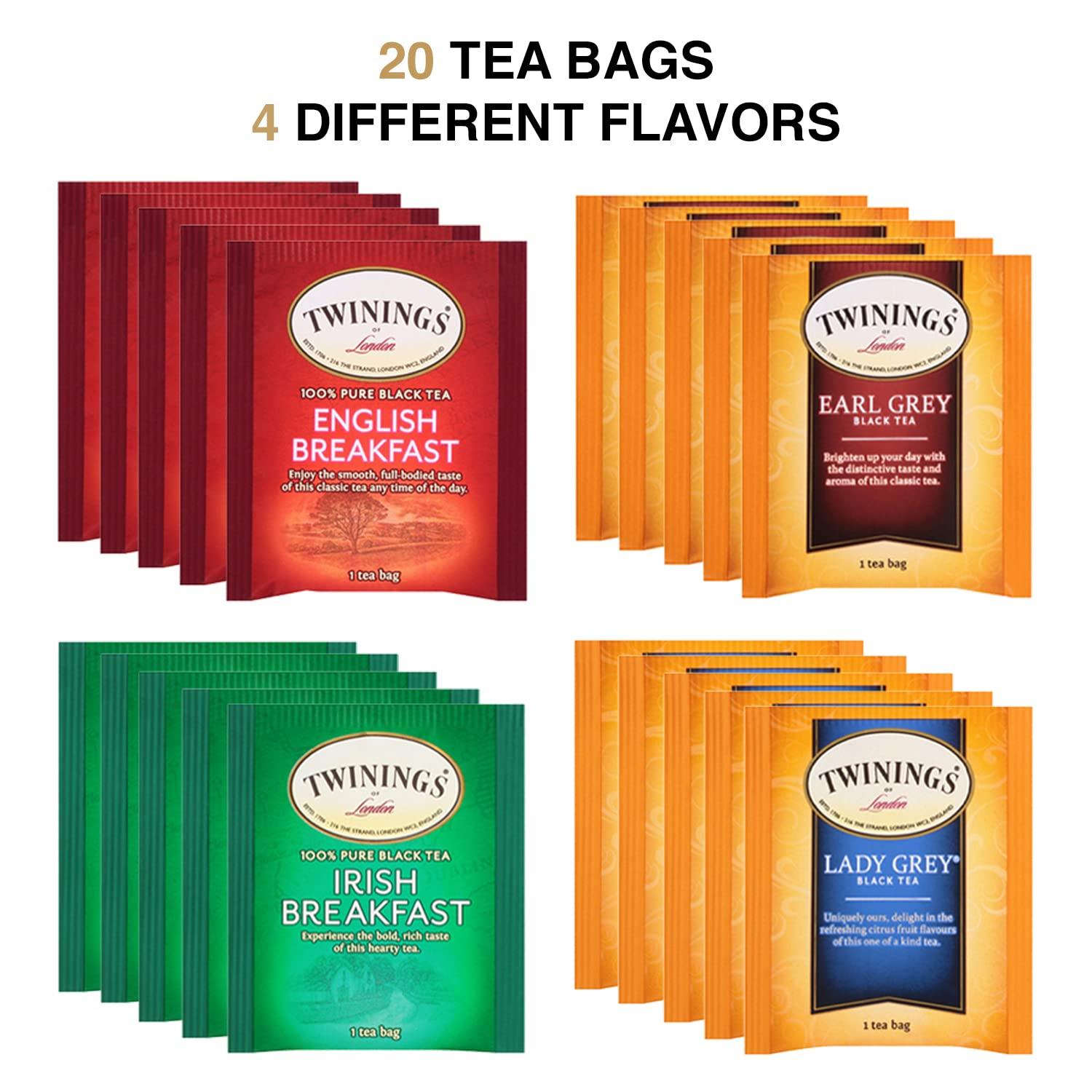 Twinings Black Tea Variety Pack 20 Tea Bags 1.41 oz (40 g)