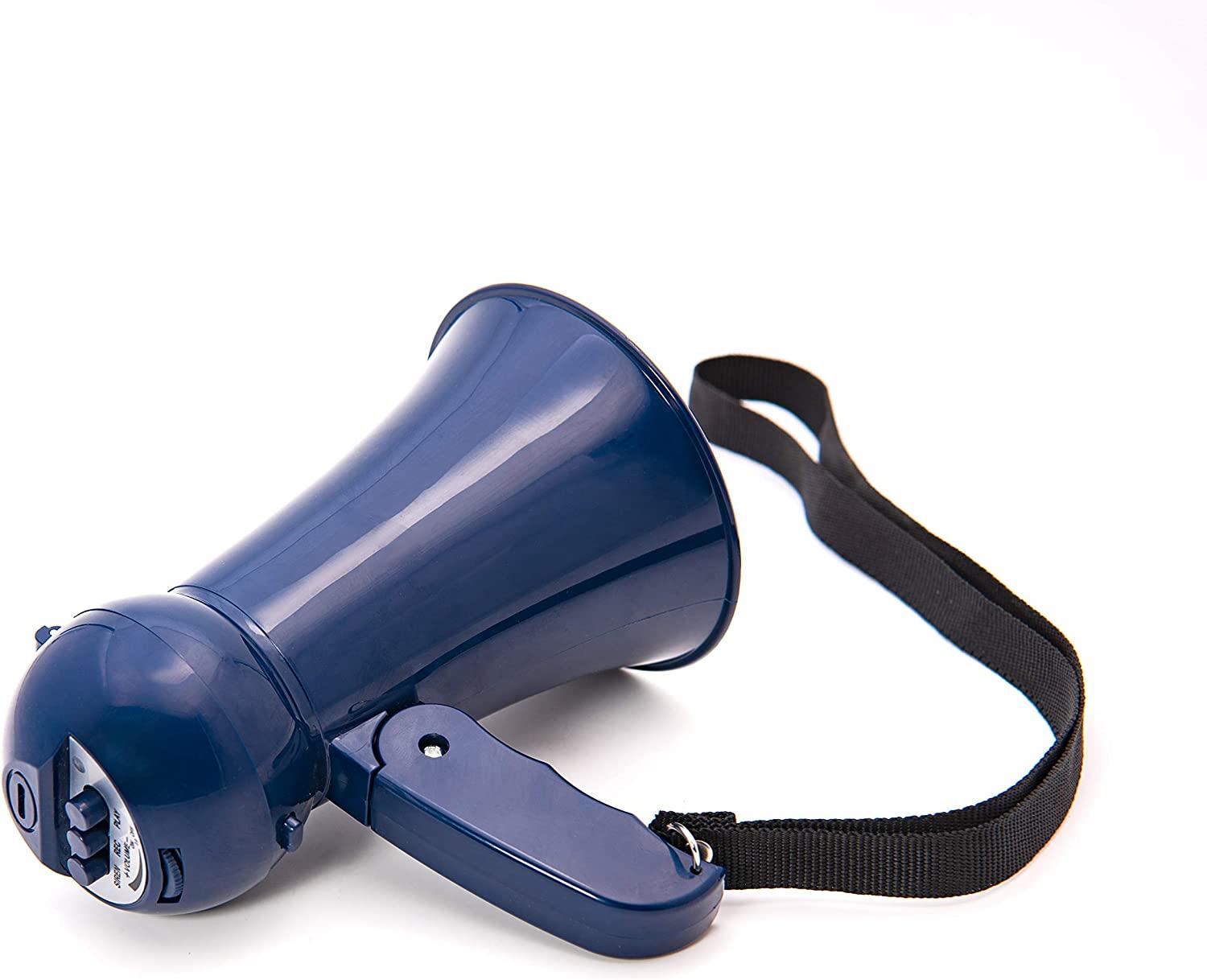 BEMLDY Mini Portable Megaphone with Siren & Voice Recorder Adjustable