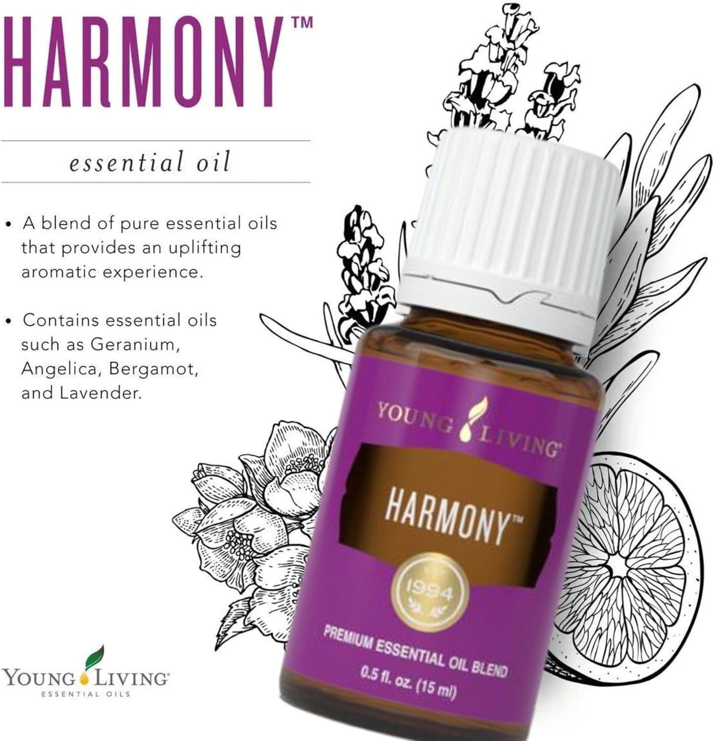 Young Living Harmony Essential Oil 15 ml | Aromatherapy Blend for