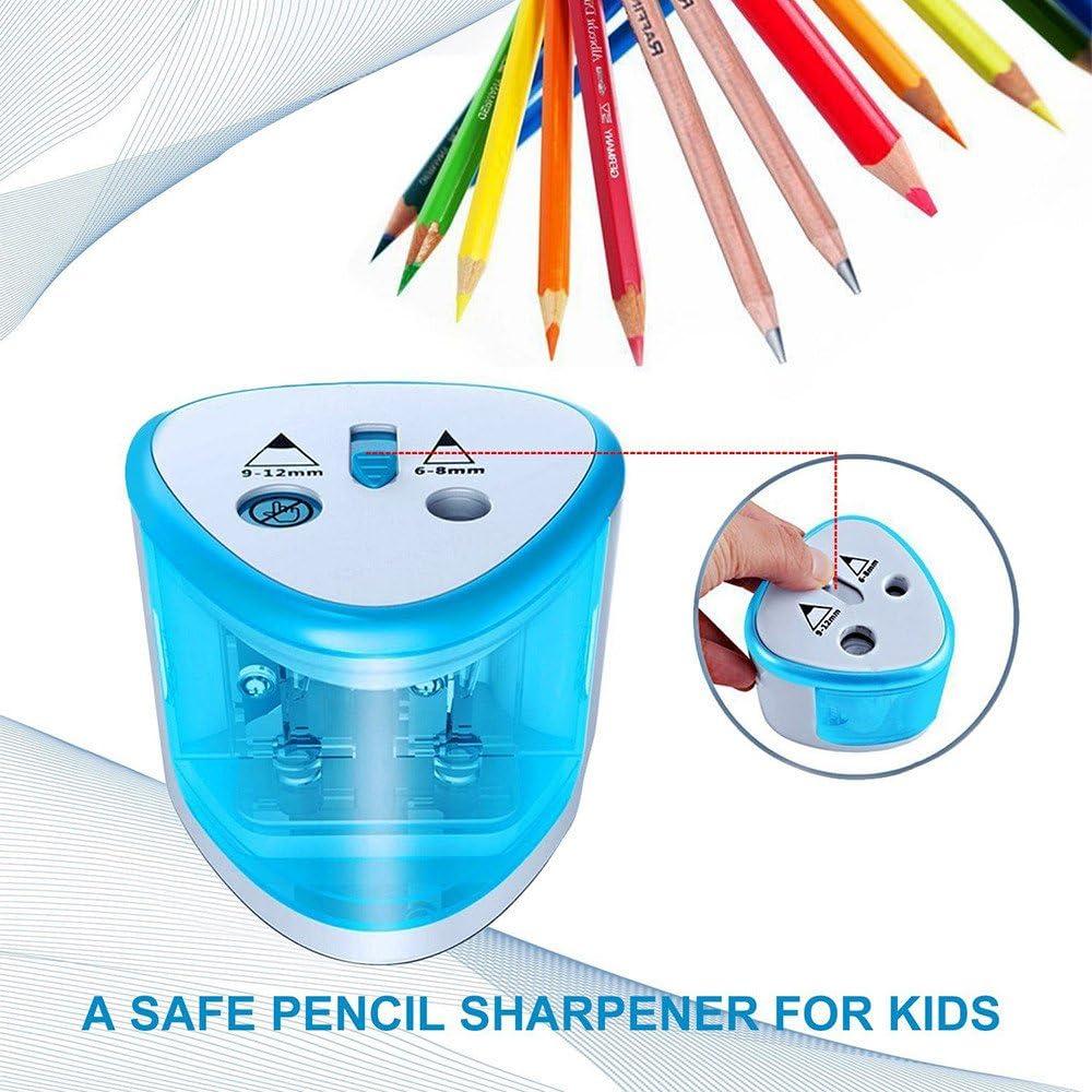 Tihoo Electric Pencil Sharpener for Colored Pencils Battery Operated