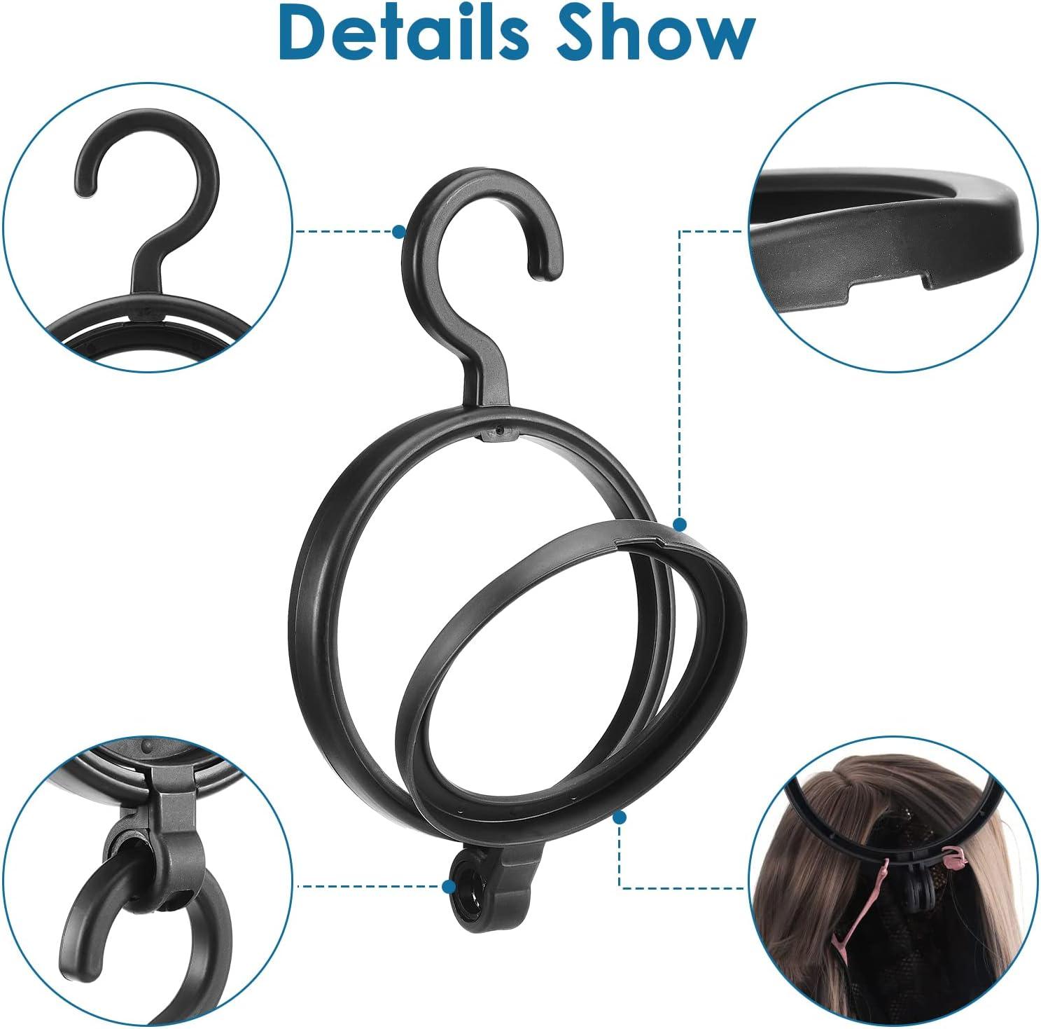 Portable Collapsible Wig Hanger For Hanging Wigs And Hats Durable ABS