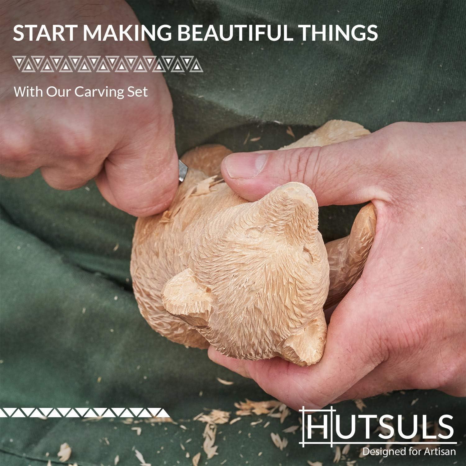 Hutsuls Wood Carving Tools Set Easy to Use 12 pcs Mini Wood Chisel