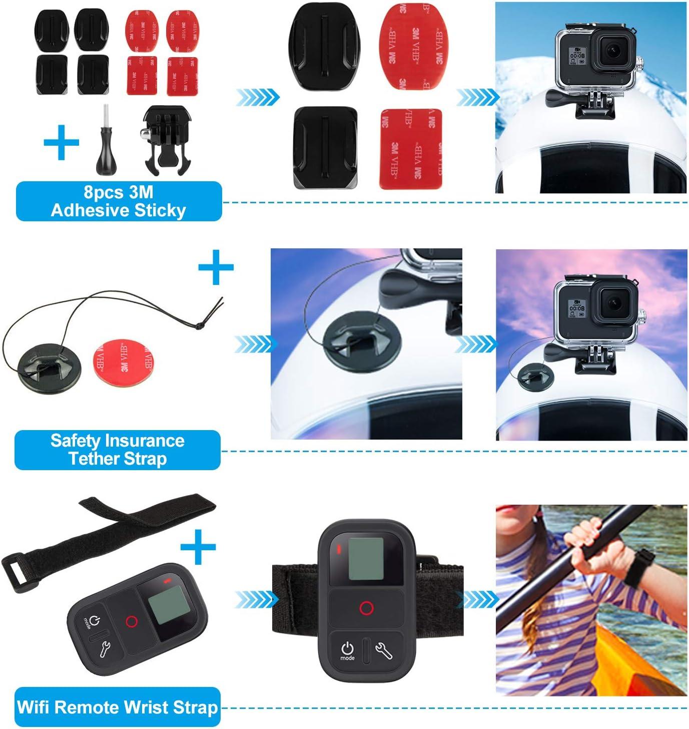 52-in-1 Accessories Kit Compatible with GoPro Hero 8 Black