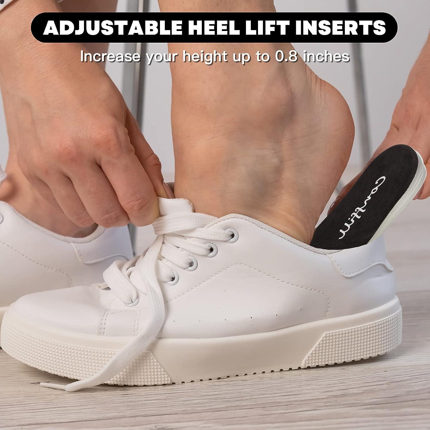 Adjustable Heel Lifts for Shoes 4-Layer 1 Inch Height Increase Insoles for  Achilles Tendonitis for Leg Length Discrepancy Heel Inserts for Women Men  Heel Wedge Inserts 1/4 1/2 3/4 (Size L 1 Pair) L(W:8.5-12 M:7.5-13